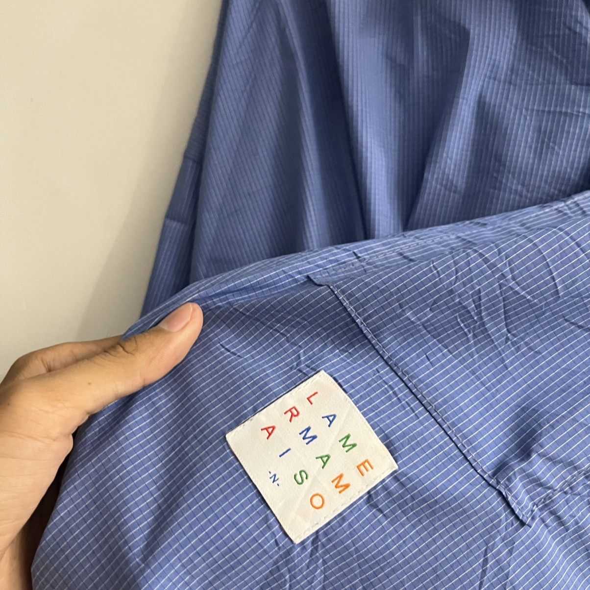 Issey Miyake La mer mamaison - Blue oversized ss button up short Size US XL / EU 56 / 4 - 7 Thumbnail