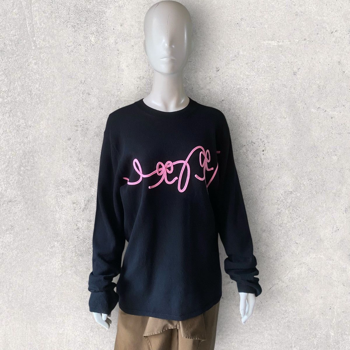 Comme des Garcons Bow Embroidered Oversize Sweater Size S / US 4 / IT 40 - 1 Thumbnail