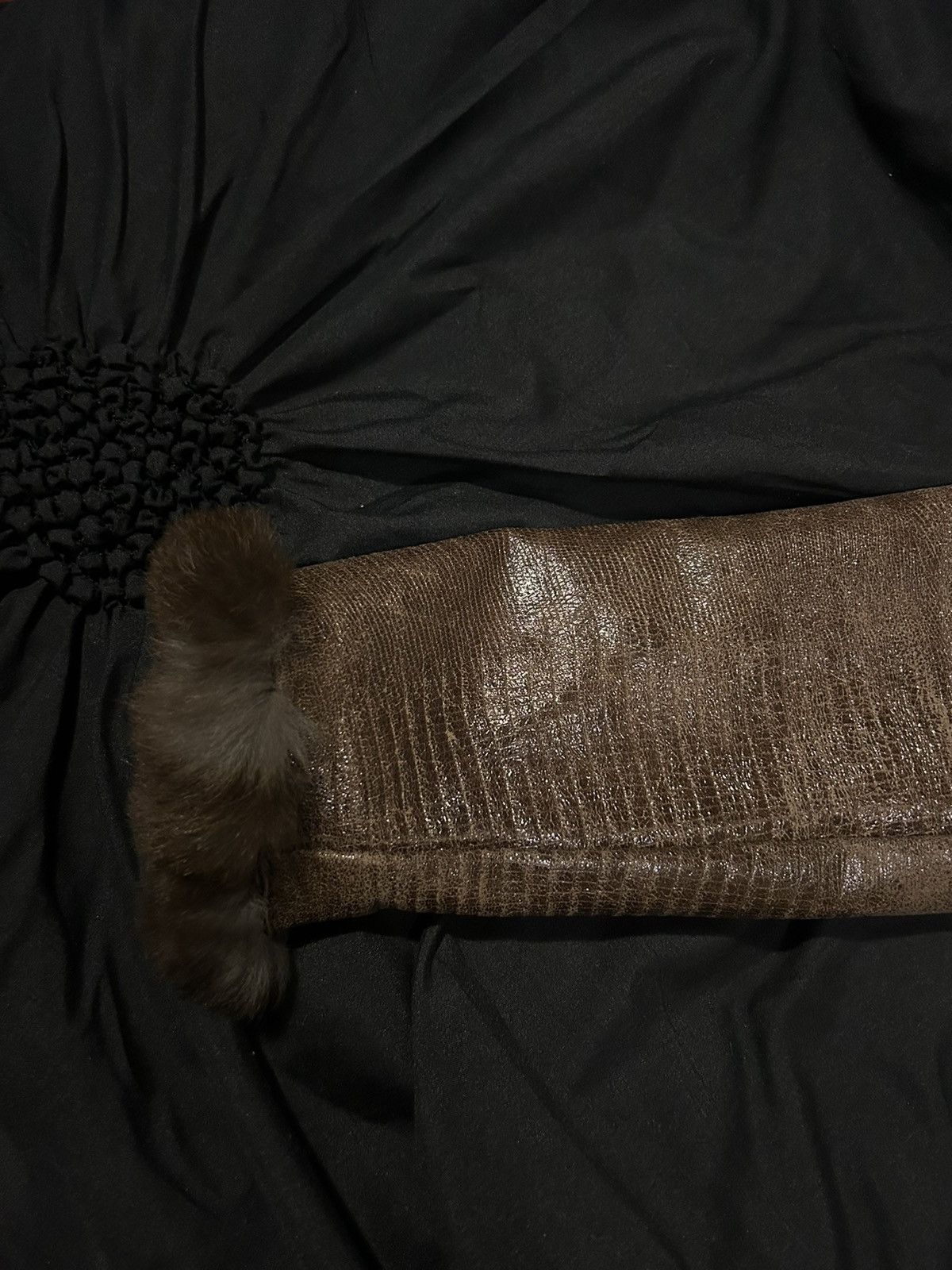 Giorgio Armani Giorgio Armani rabbit fur leather silk y2k Size XS / US 0-2 / IT 36-38 - 15 Thumbnail