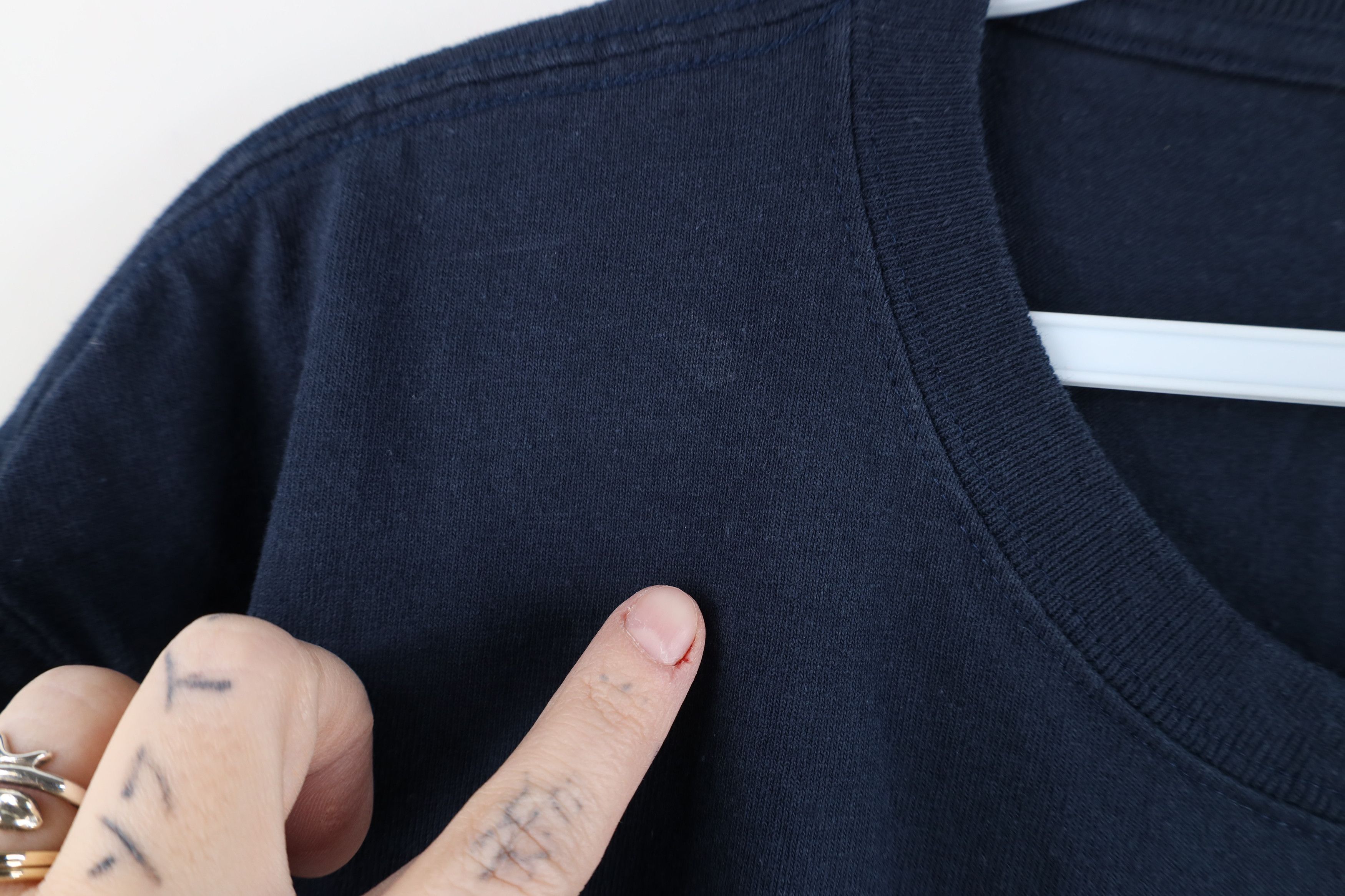 Carhartt Vintage Y2K Carhartt Spell Pocket T-Shirt Navy Blue Cotton Size US M / EU 48-50 / 2 - 6 Thumbnail