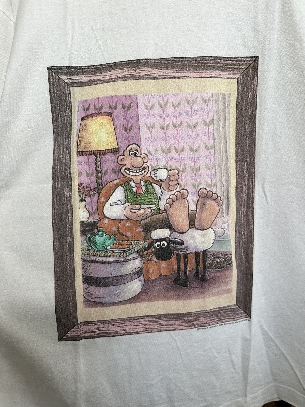 Vintage 1989 Wallace & Gromit Vintage Movie T-Shirt Tee Size US XL / EU 56 / 4 - 6 Thumbnail
