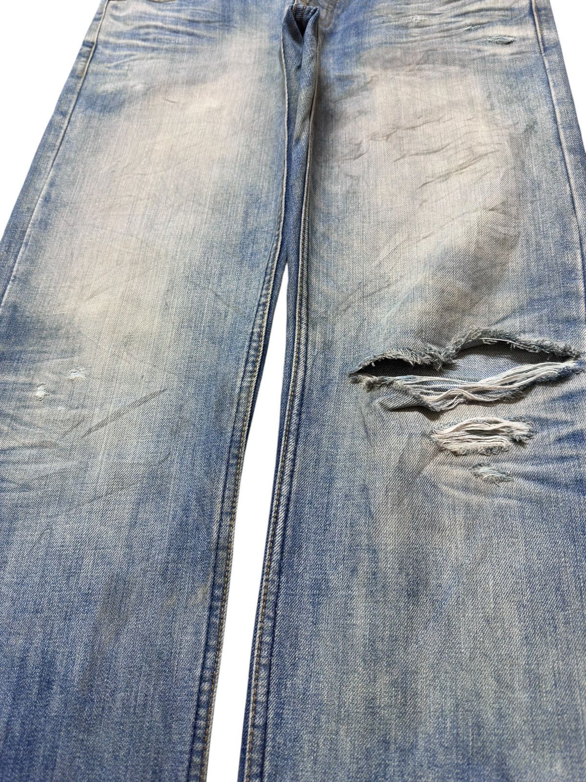 Giorgio Armani Vintage Armani Jeans Mudwash Grunge Distressed Denim Size US 33 - 3 Thumbnail