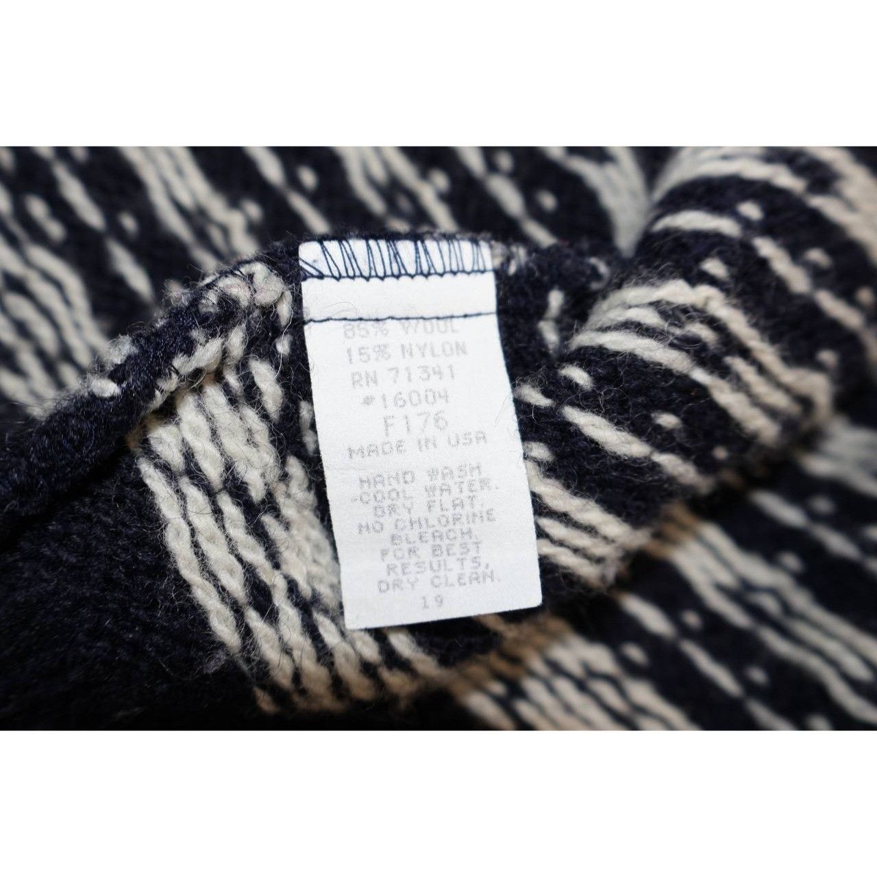 L.L. Bean Vintage LL Bean Cardigan Womens Small Blue Nordic Fair Size S / US 4 / IT 40 - 7 Thumbnail