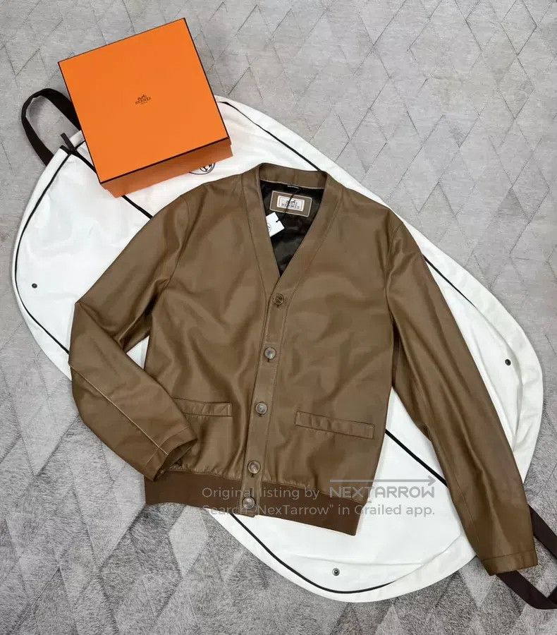 Hermes Knight Leather Jacket