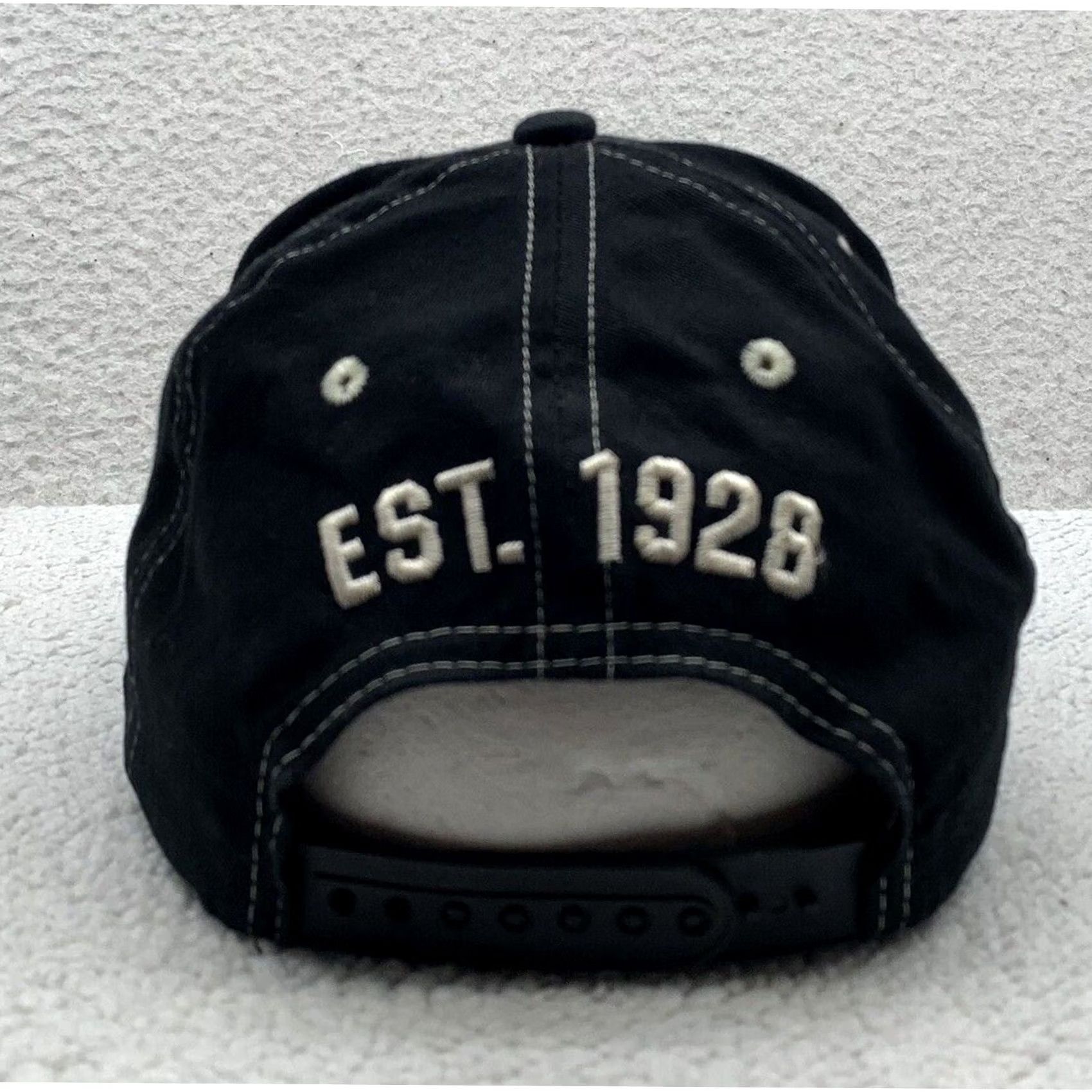 Disney VINTAGE Walt Disney World Mickey Mouse Snapback Hat Adult Black OSFM 1928 Dad Cap Size ONE SIZE - 4 Thumbnail