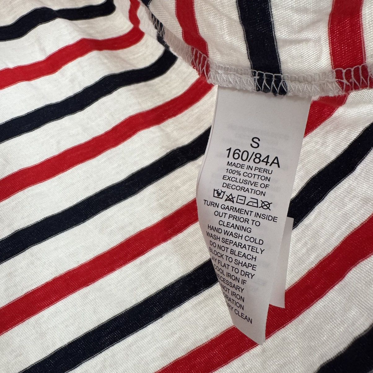 Kate Spade New logo White Red Striped T-Shirt ❣️ Size S / US 4 / IT 40 - 7 Thumbnail
