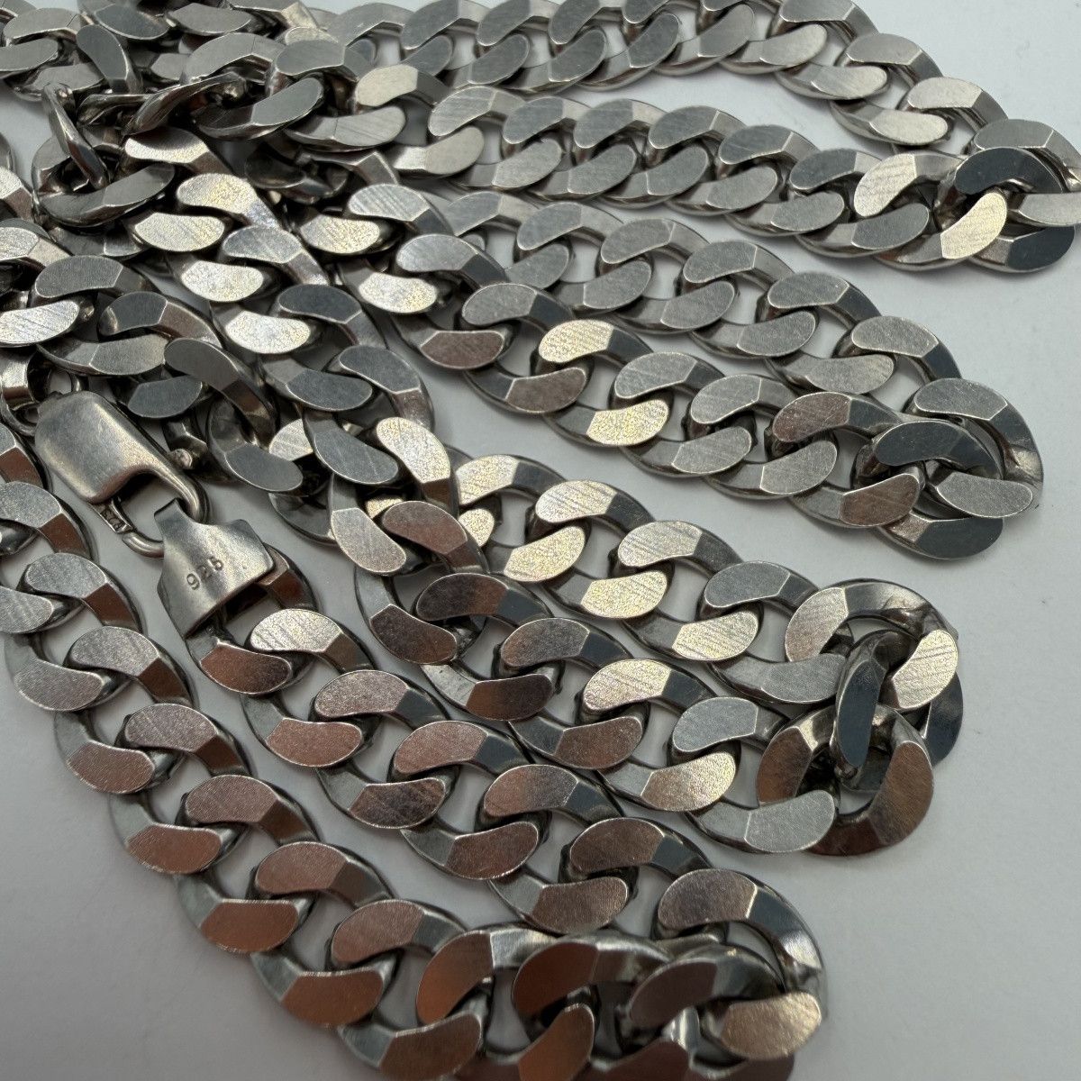 Sterling Silver Vintage 925 Sterling Silver Men's Curb Chain Necklace Size ONE SIZE - 3 Thumbnail