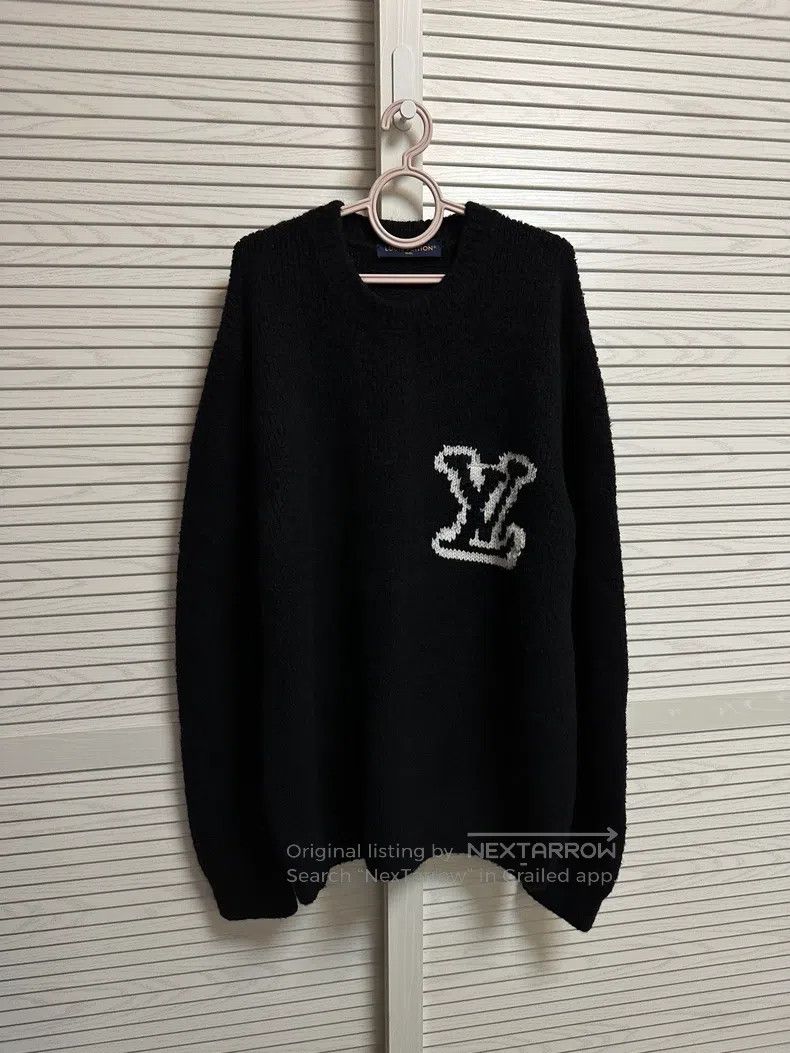 Louis Vuitton Louis Vuitton Logo intarsia teddy sweater Size US XXL / EU 58 / 5 - 1 Thumbnail