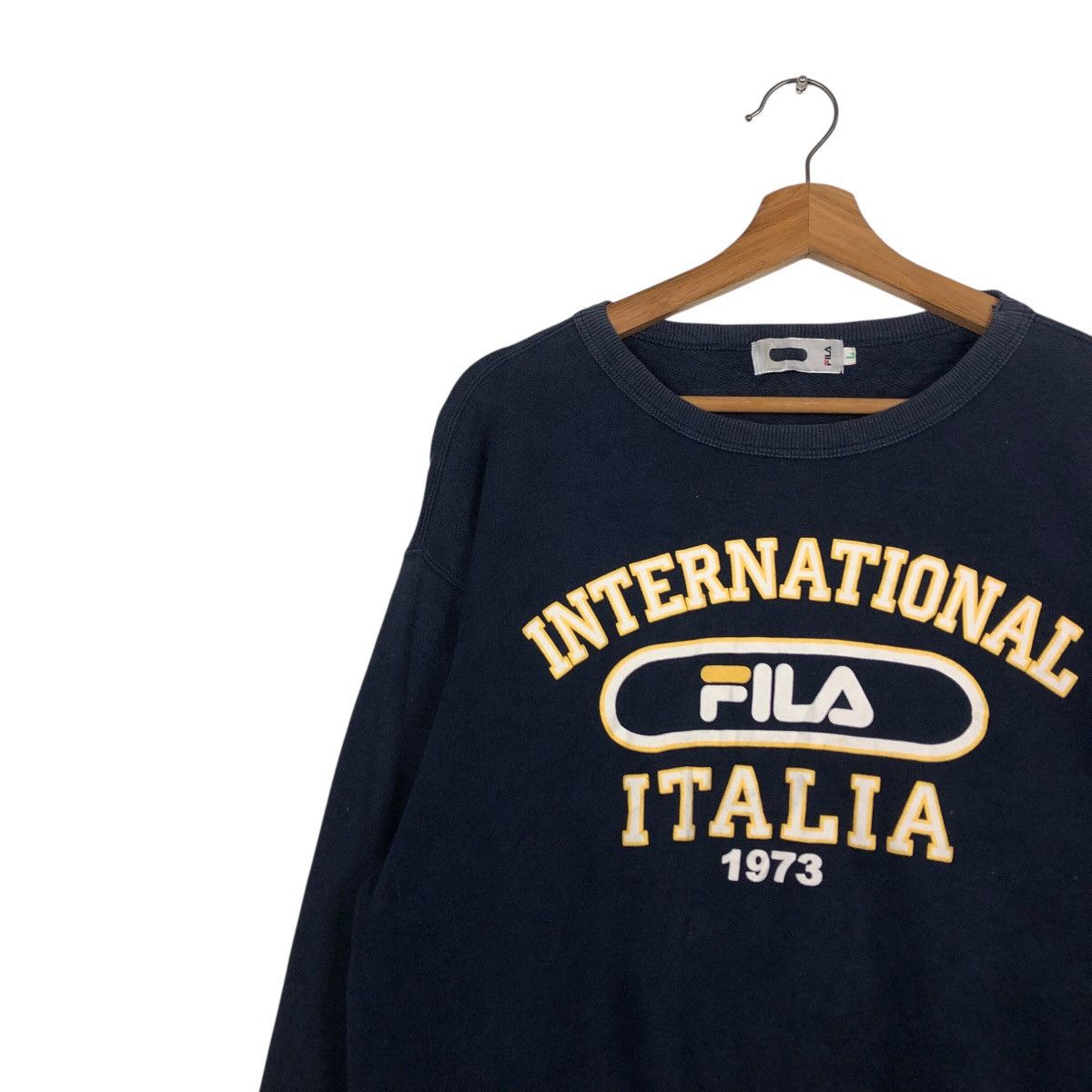 Fila × Japanese Brand 📌 Vintage Sweatshirt Fila Italia Big Logo Spell Out Design Size US L / EU 52-54 / 3 - 8 Thumbnail