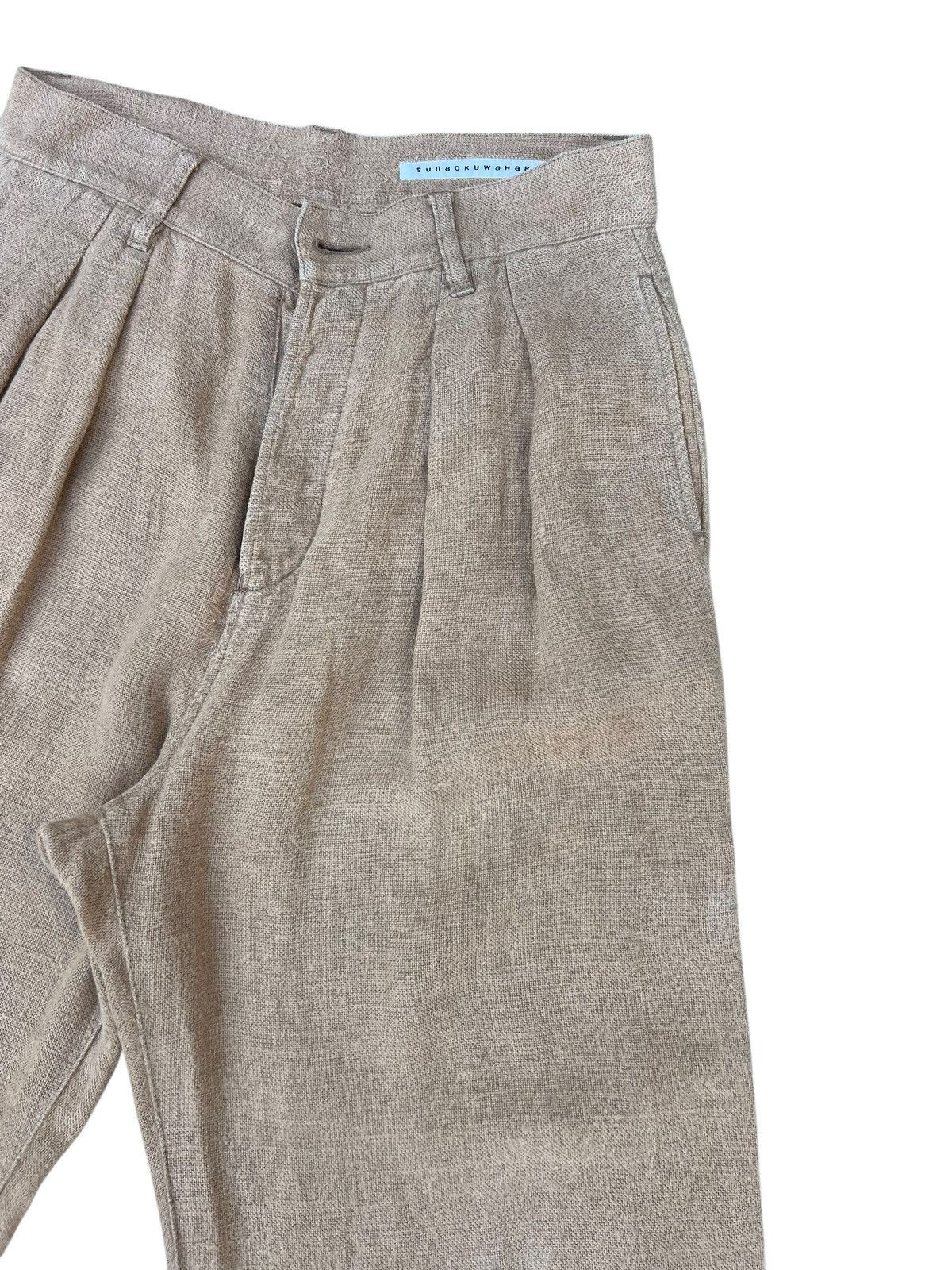 Issey Miyake Issey Miyake Sunaokuwahara Wide Loose Linen Trouser Pant Size US 30 / EU 46 - 11 Thumbnail
