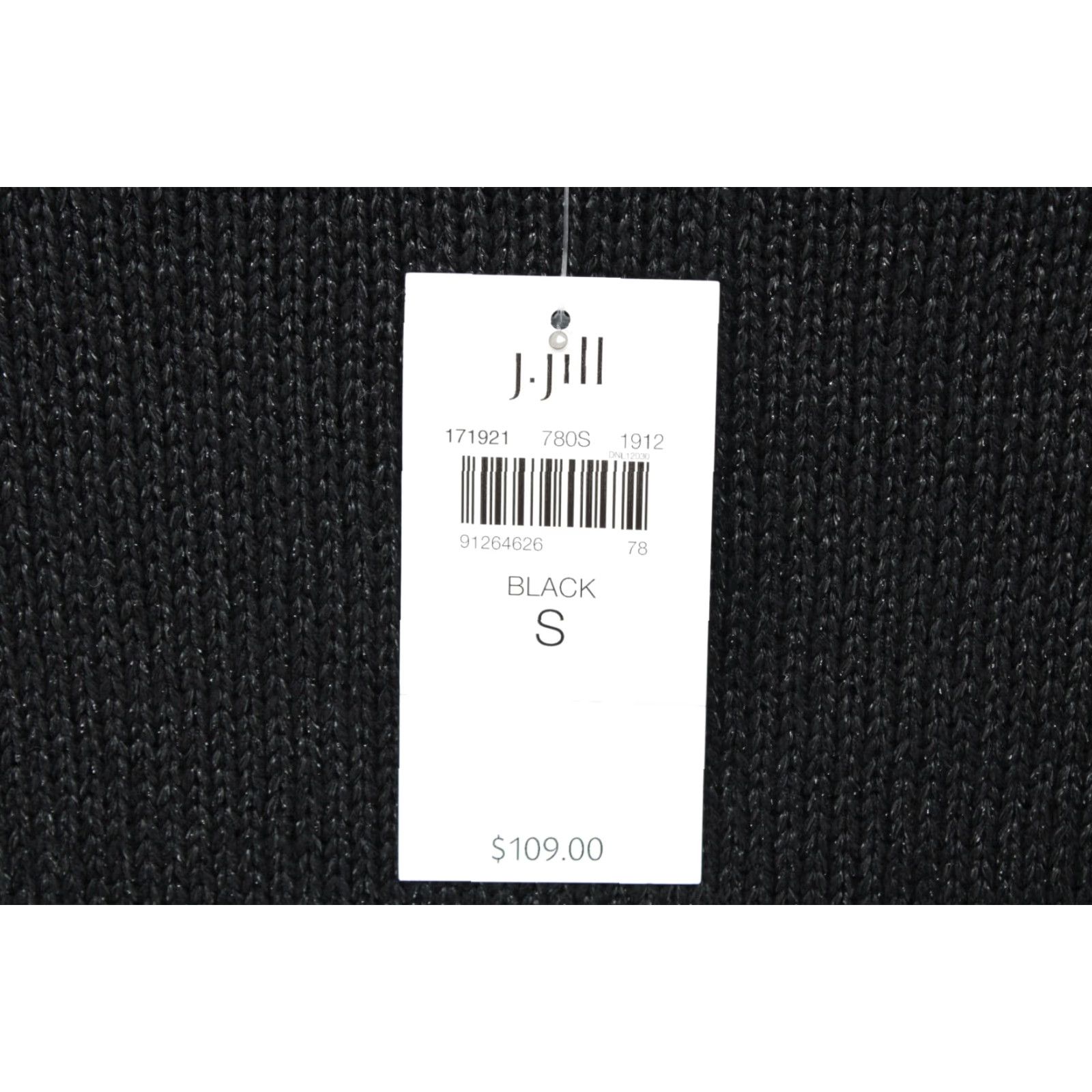 J. Jill NWT J. Jill Sweater Women's Small Black Tight Knit Pullover Sparkly Gothic Party Size S / US 4 / IT 40 - 5 Thumbnail