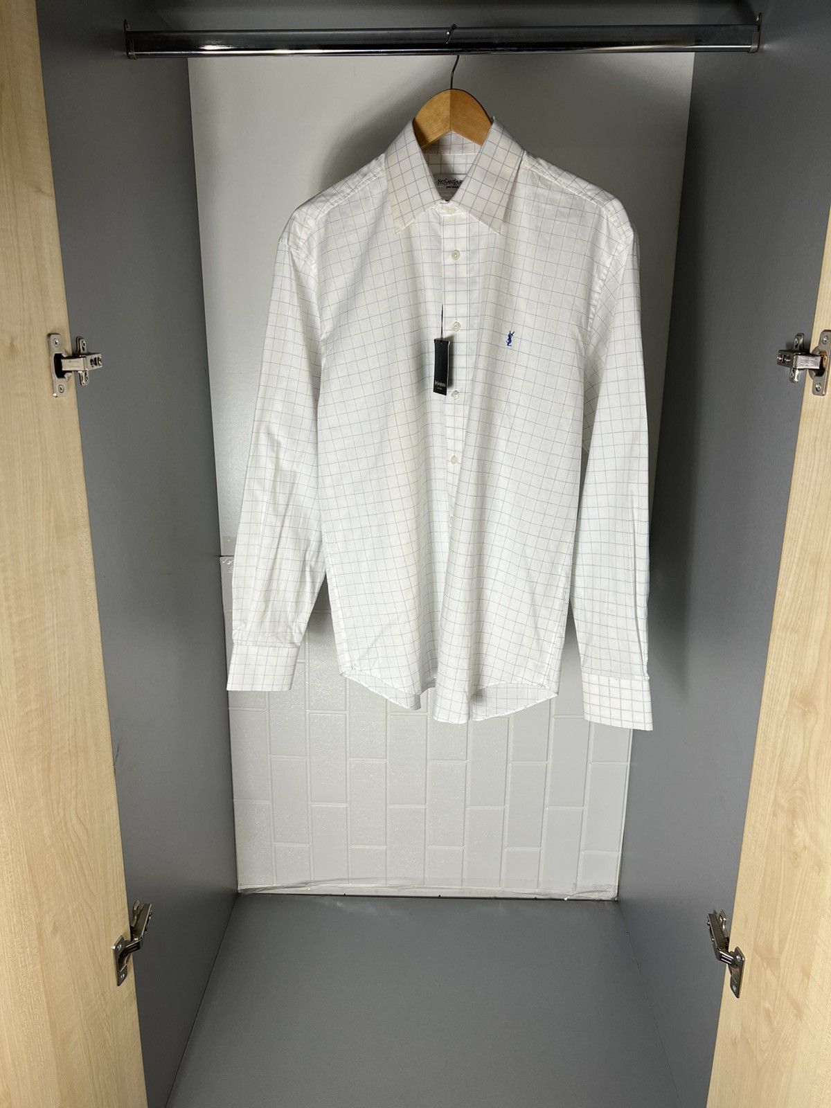 Saint Laurent Paris VINTAGE YVES SAINT LAURENT CLASSIC DESIGNER SHIRT RETRO 90s Size US XL / EU 56 / 4 - 7 Thumbnail