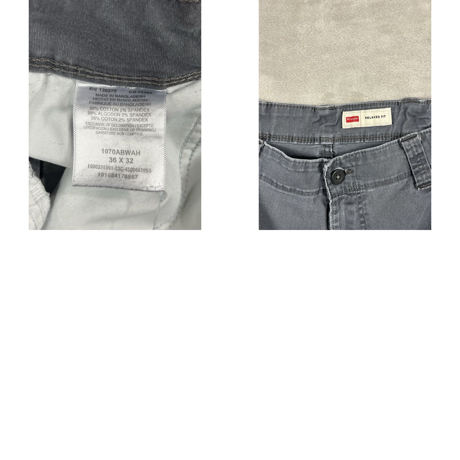 Wrangler Wrangler Five Star Men's Gray Cargo Pants Relaxed Fit Straight Leg Sz 36x32 Size US 36 / EU 52 - 8 Thumbnail