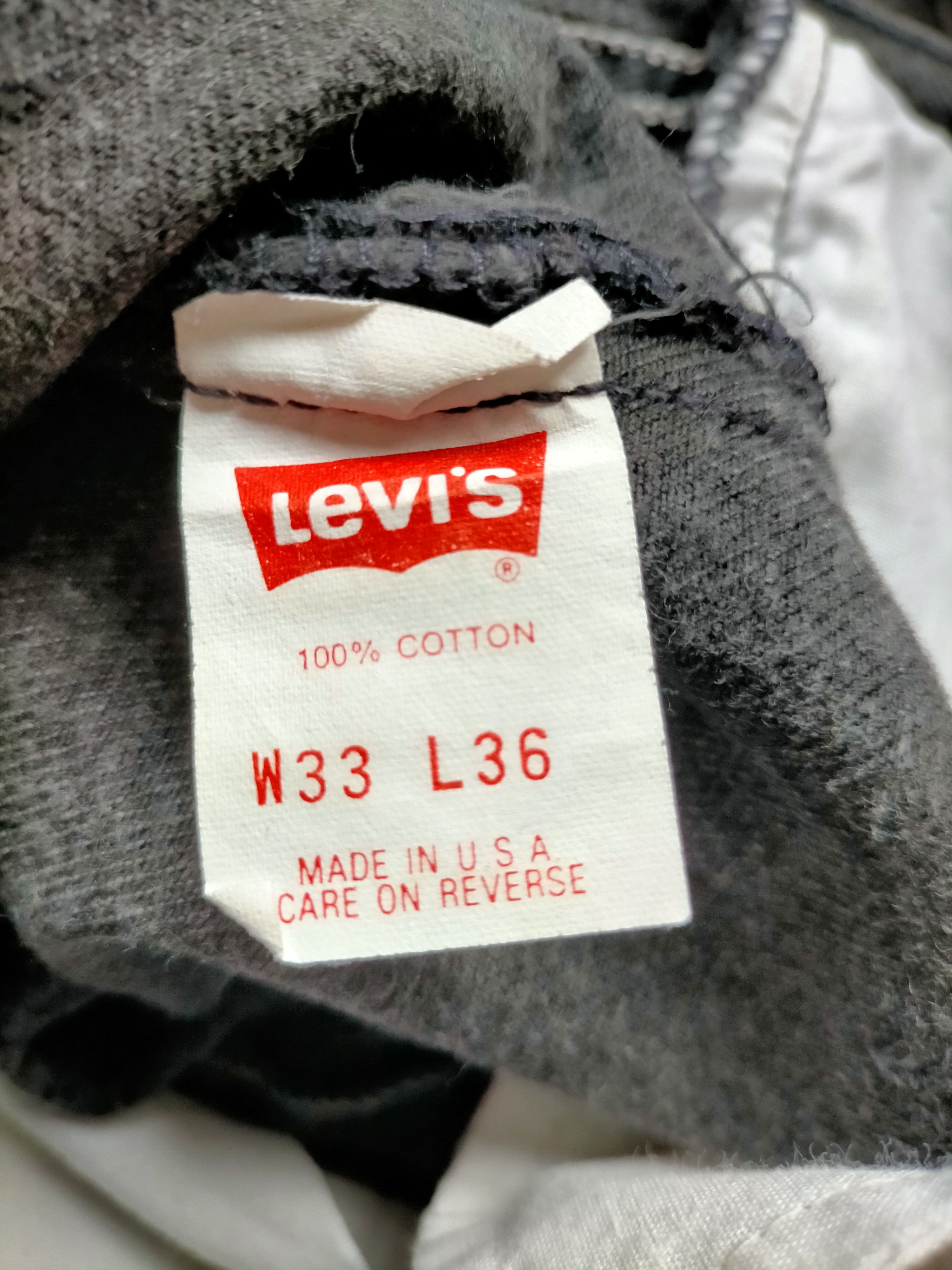 Levi's Vintage 80s-90s Levis Super Black Usa Painted Denim Size US 32 / EU 48 - 23 Thumbnail