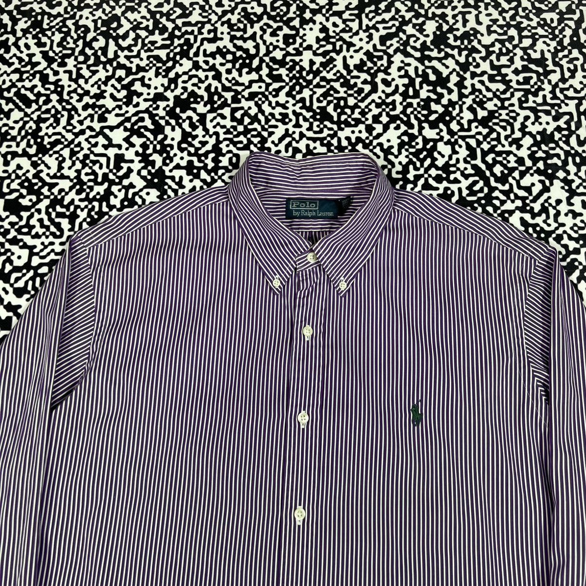 Polo Ralph Lauren Vintage Y2K Polo Ralph Lauren Striped Casual Retro Shirt Size US XL / EU 56 / 4 - 4 Thumbnail