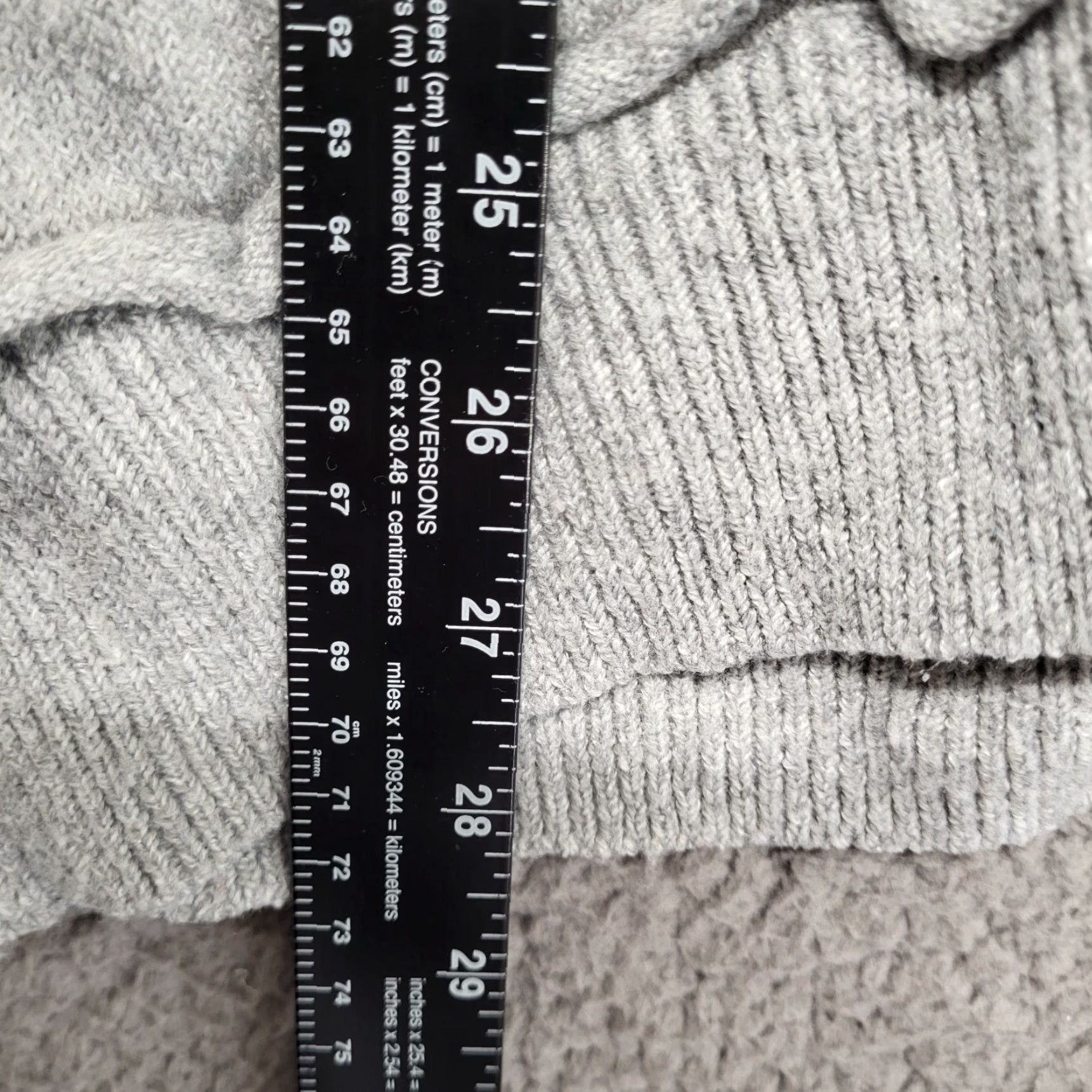 Vintage Terra & Sky Sweat er Women’s Size 1X 16×18 Scoop Neck Long Sleeve Gray Hearts Pullover Knit Regular Plus Size XL / US 12-14 / IT 48-50 - 5 Thumbnail