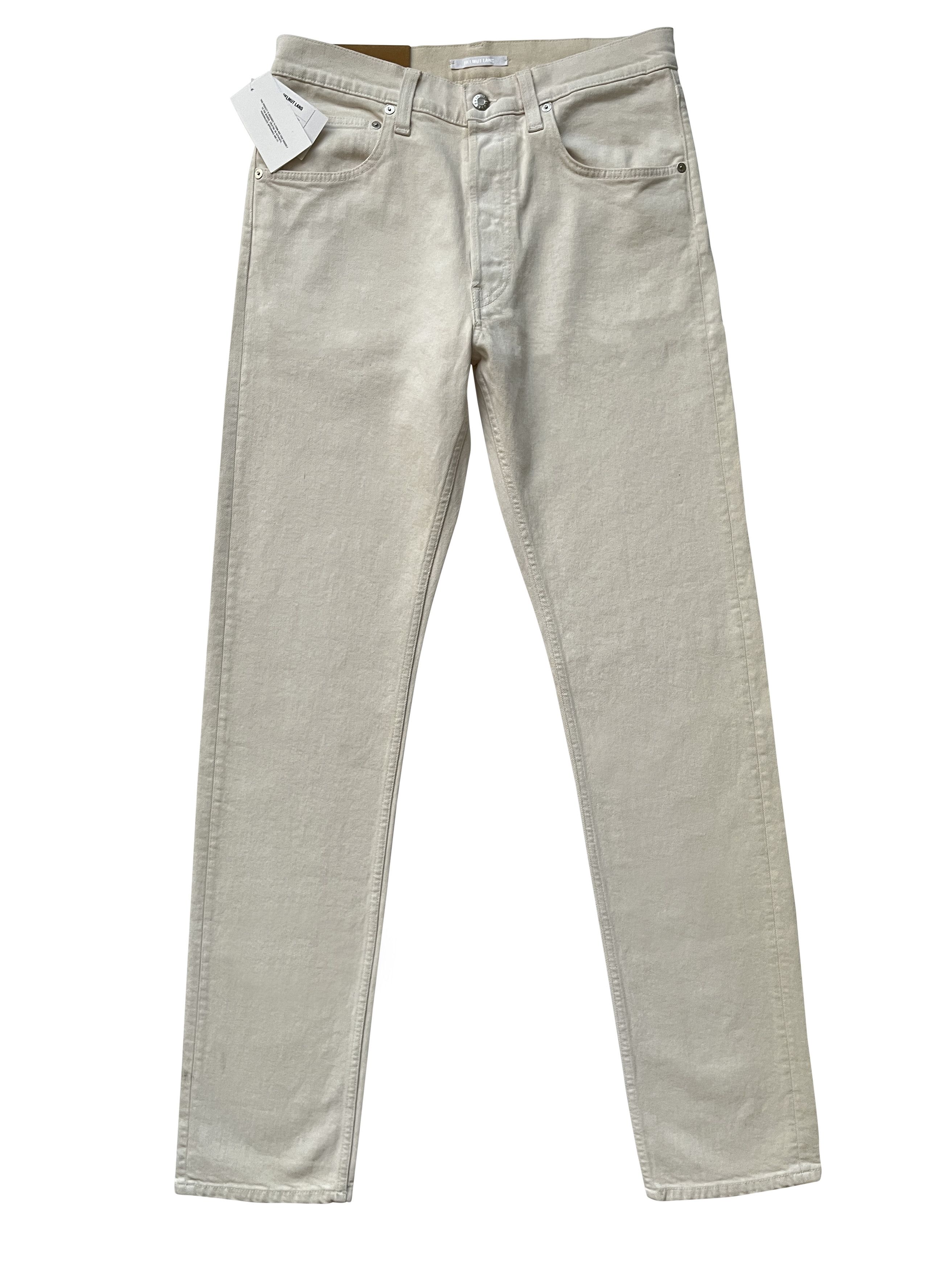 Helmut Lang ⚡️QUICK SALE⚡️Helmut Lang White Hi Straight Denim Jeans Size US 32 / EU 48 - 1 Thumbnail