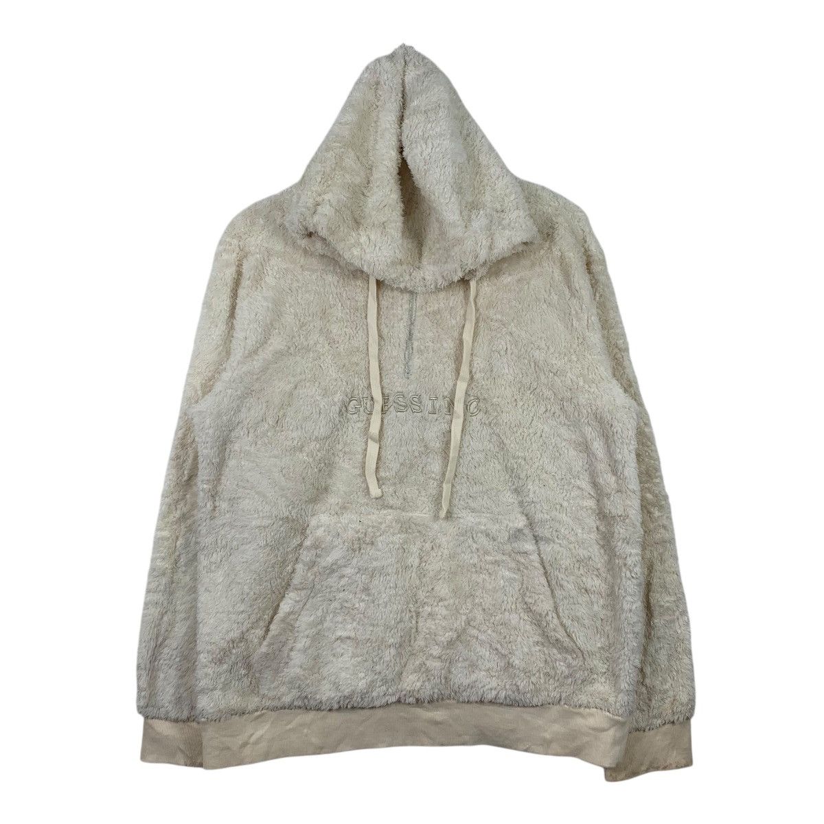 Guess GUESS Usa Casualwear Big Logo Fleece Hoodie Pullover Jumper Size US L / EU 52-54 / 3 - 1 Thumbnail