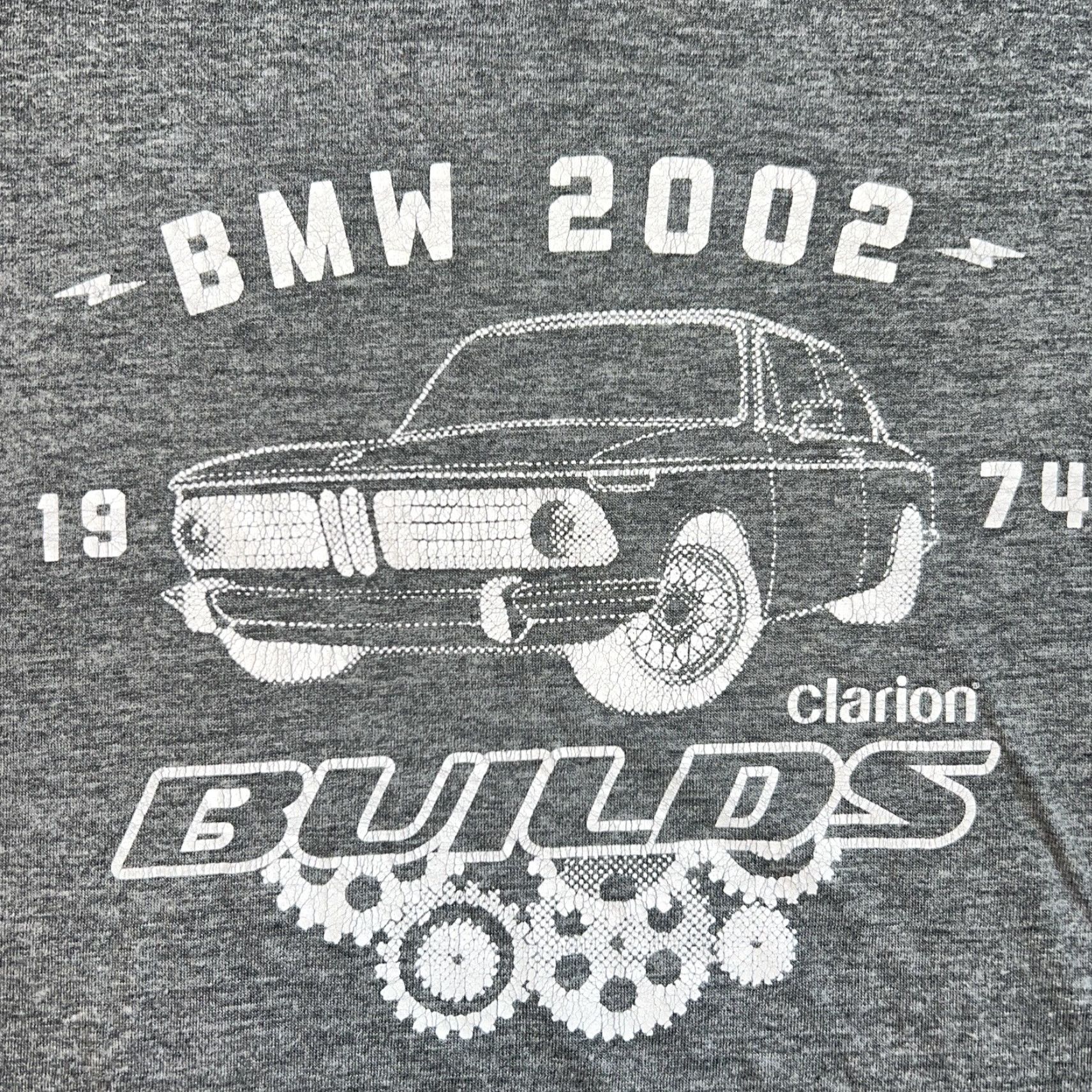 BMW VINTAGE OPP 00’s Clarion Builds BMW 2002 Shirt Adult Large Gray Short Sleeve Mens Sportswear/Beach Authentic Original Size US L / EU 52-54 / 3 - 2 Thumbnail