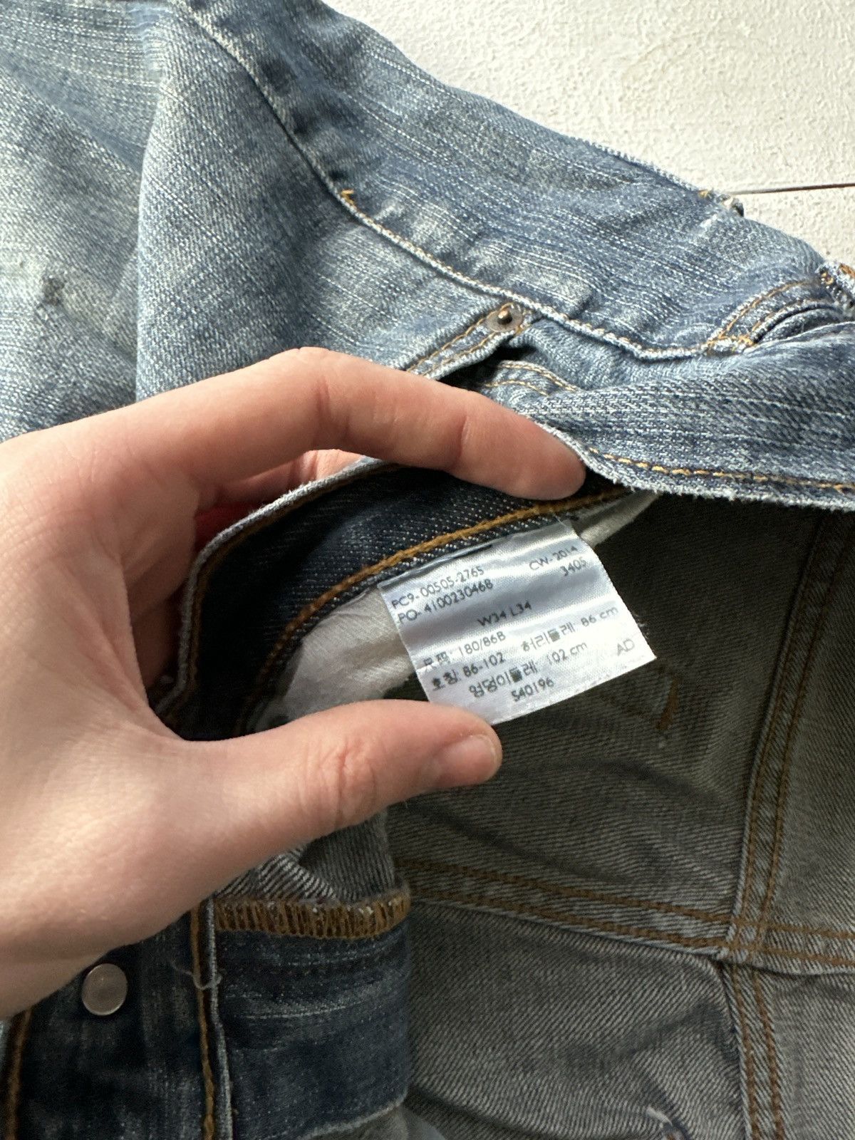 Levi's 🚨Vintage 90s Levis Jeans 00505 Rare Light Wash Denim 505 Size US 34 / EU 50 - 11 Thumbnail
