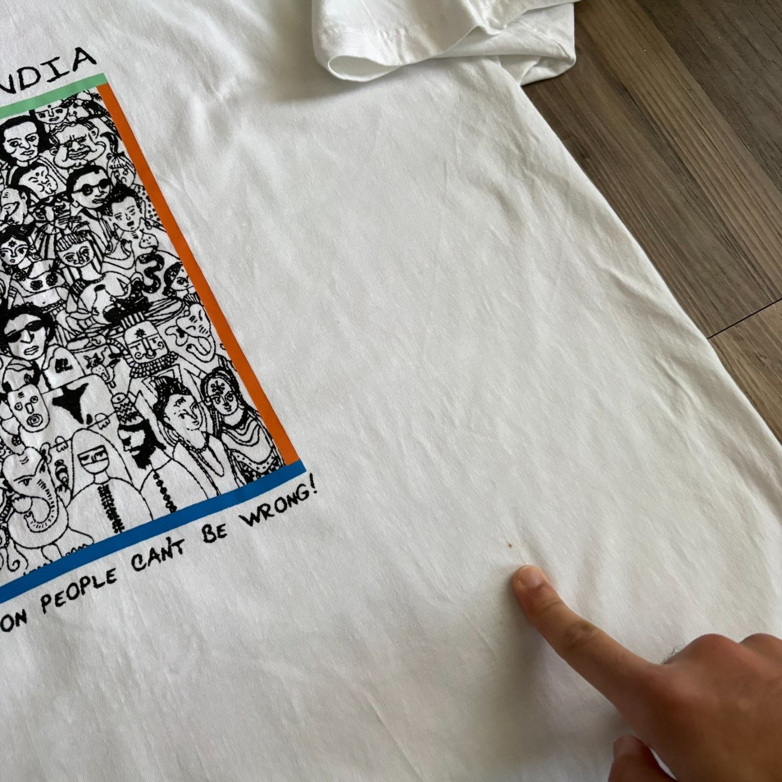 Vintage Vintage String Info India T-Shirt Men's Size XL White Rare Size US XL / EU 56 / 4 - 6 Thumbnail