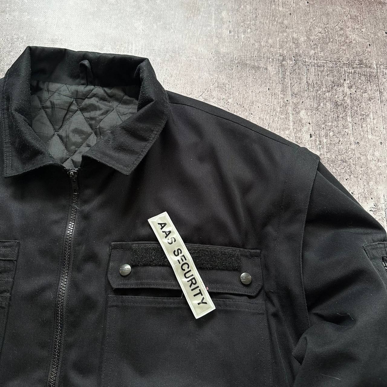 Vintage Vintage Security 2in1 Avant Garde Tech Worker Bomber Jacket Size US XL / EU 56 / 4 - 4 Thumbnail