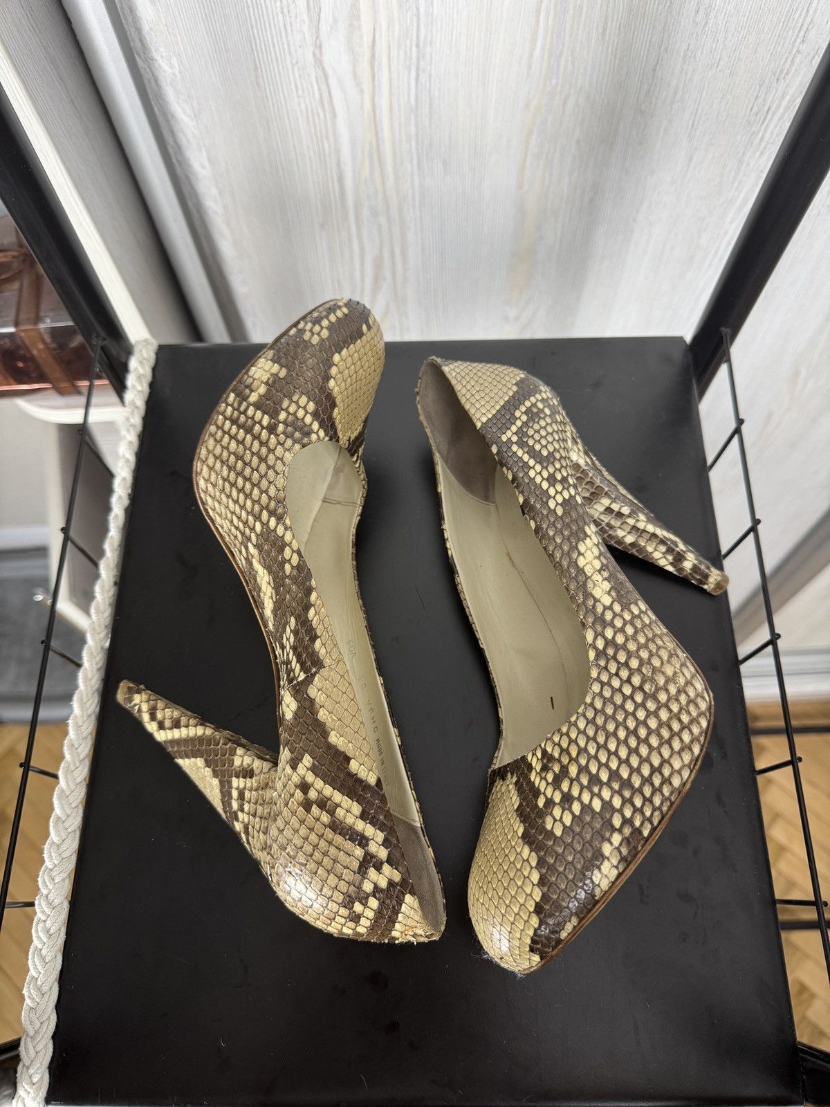 Bally BALLY Python Snake Skin Leather Pump Heels Shoes Size US 9.5 / IT 39.5 - 13 Thumbnail