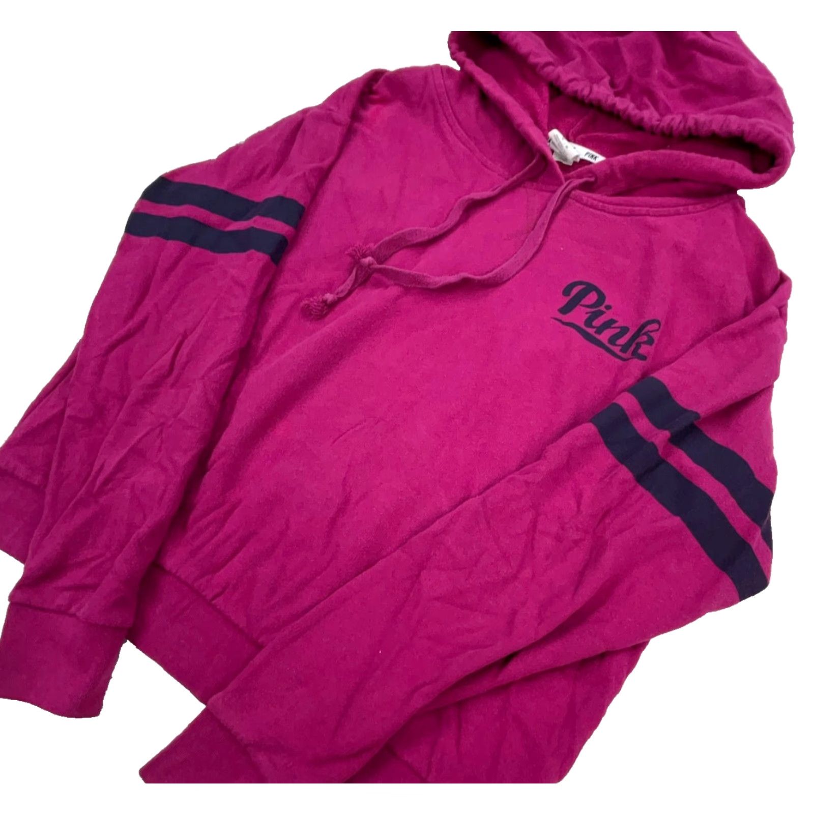Victoria's Secret Victoria's Secret PINK Hoodie Women M Pink Sweatshirt Sweater Logo Full Zip Hooded Pockets N/A Size M / US 6-8 / IT 42-44 - 2 Thumbnail