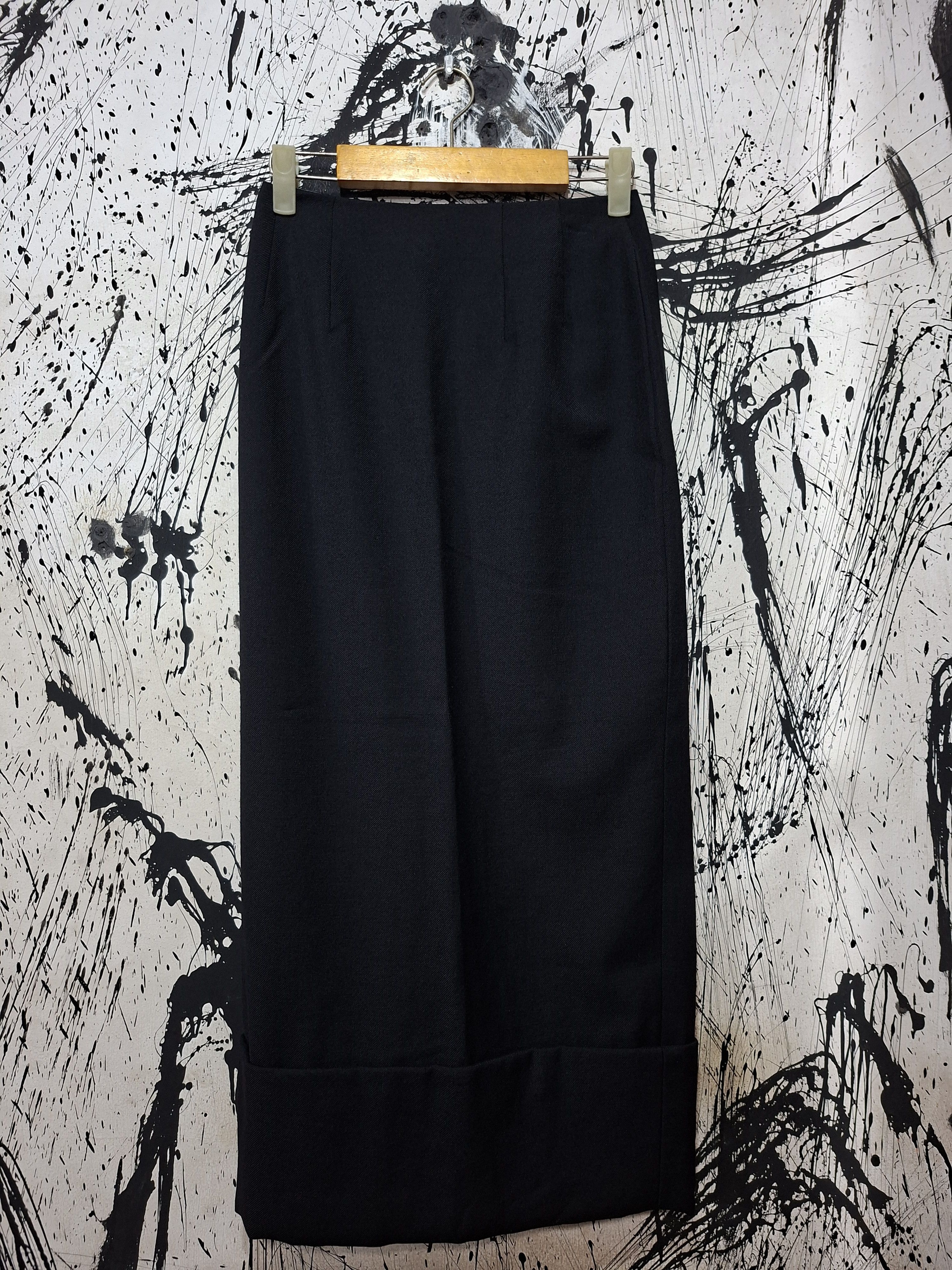 Comme des Garcons COMME DES GARCONS AD 1992 WOOL MIDI SKIRT Size 27" / US 4 / IT 40 - 1 Thumbnail