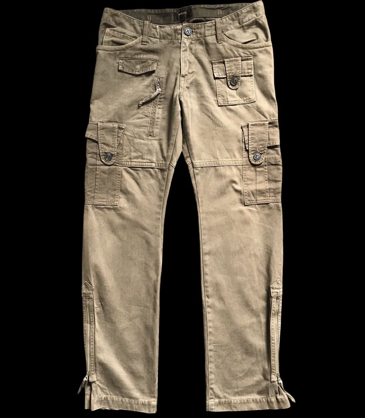 Japanese Brand CP111 REUHL Japan Tactical Pockets Ankle Zipper Cargo Pant Size US 34 / EU 50 - 1 Thumbnail