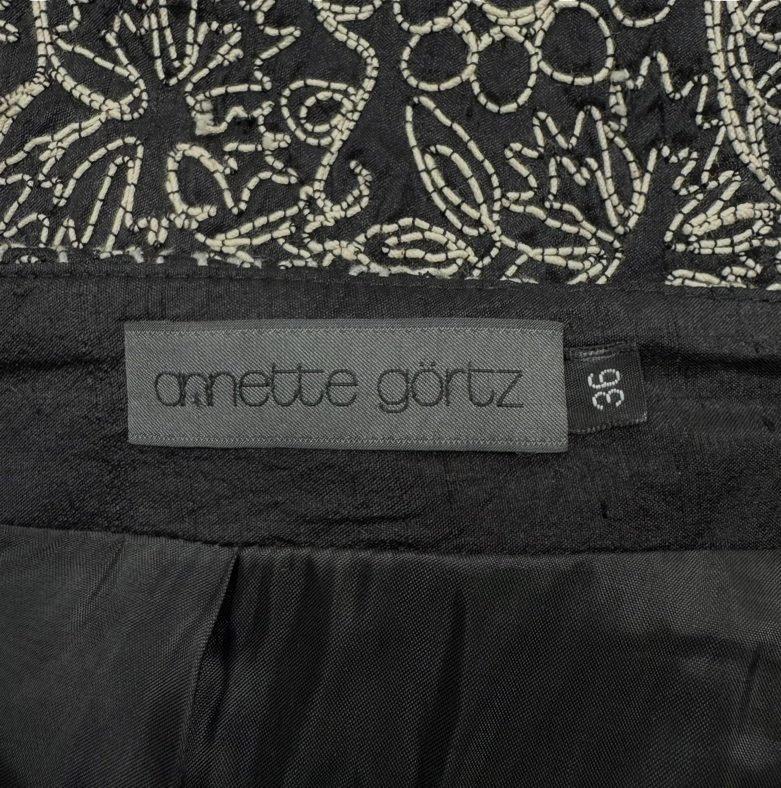Annette Gortz Annette Gortz Galan Maxi Skirt Embroidered Silk size 36 Size 26" / US 2 / IT 38 - 11 Thumbnail
