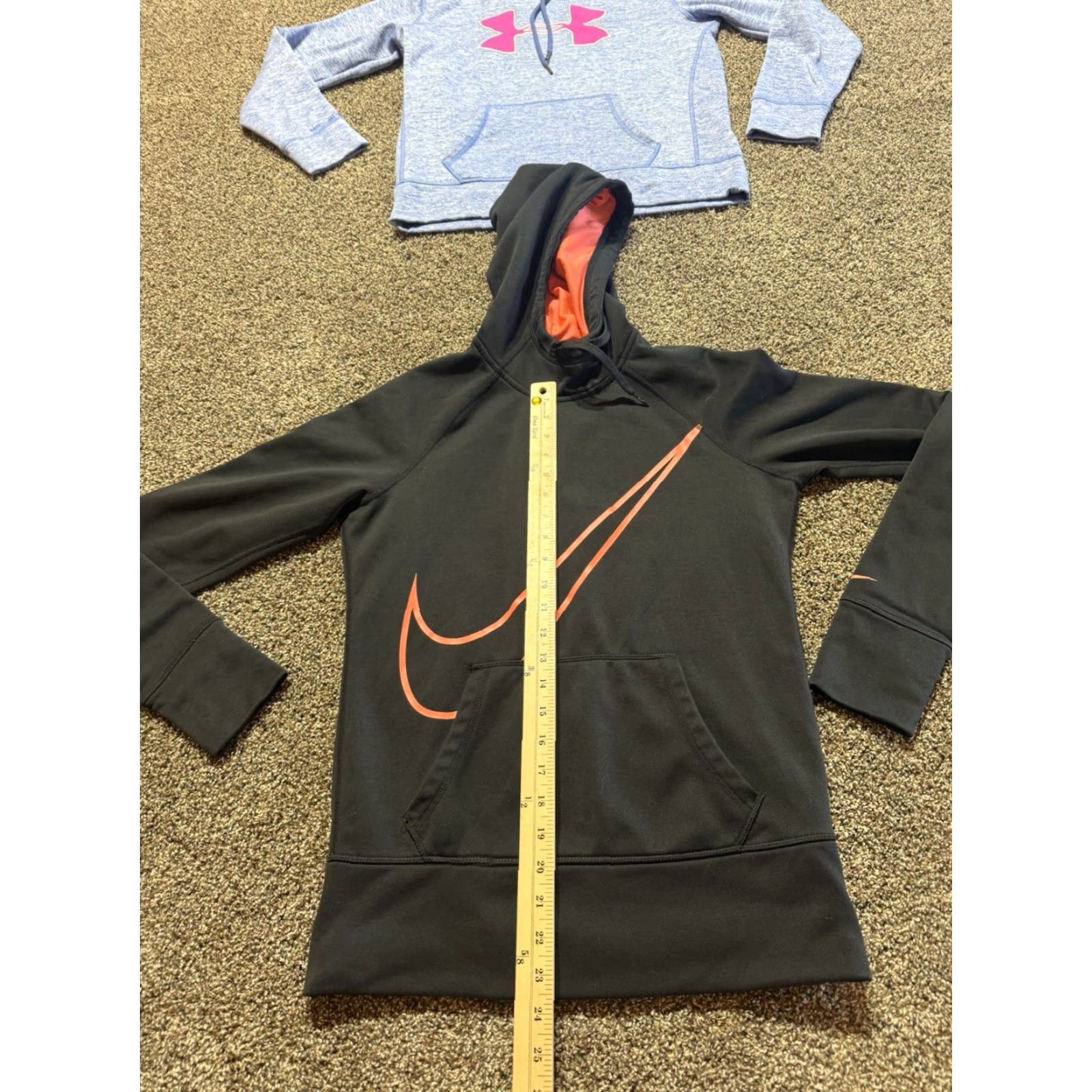 VINTAGE Nike & Under Armour Womens Hoodie Pullover Size Small Lot Of 2 Multicolor