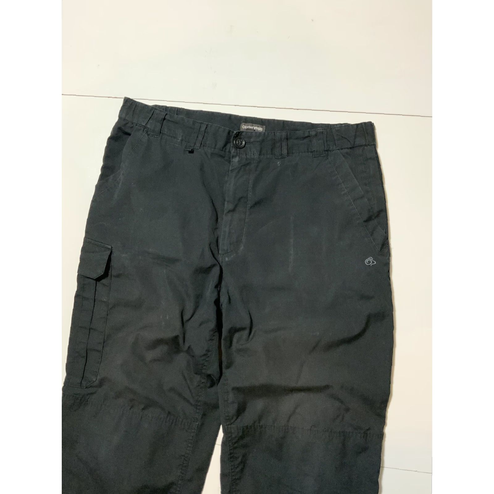 Vintage Craghoppers Kiwi Black Cargo Utility Pants Sz. S Men Classic Inseam 29 in Cargo Style Kang? (Wait) Size US 29 - 5 Thumbnail