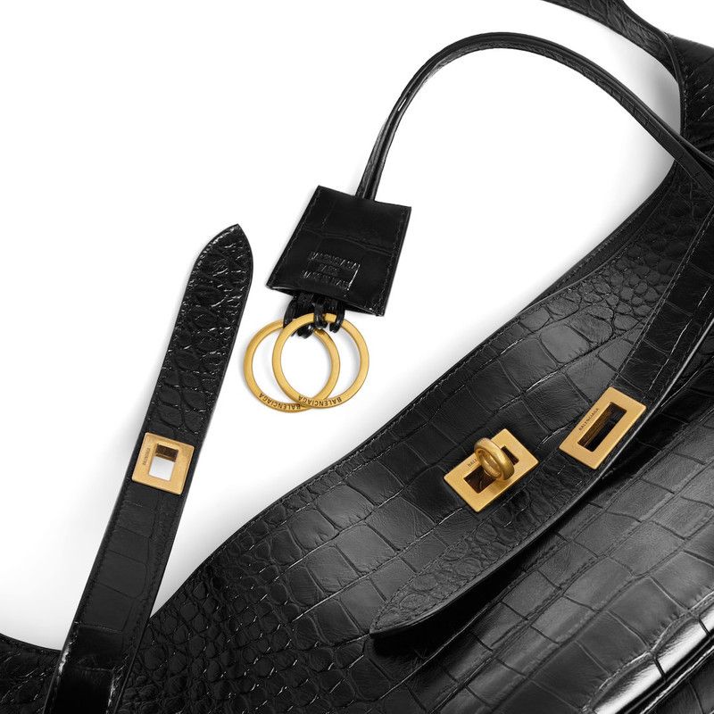 Balenciaga o1srvl11e0326 Size: OS / Bel Air Small Shoulder Bag in Black Size ONE SIZE - 5 Thumbnail