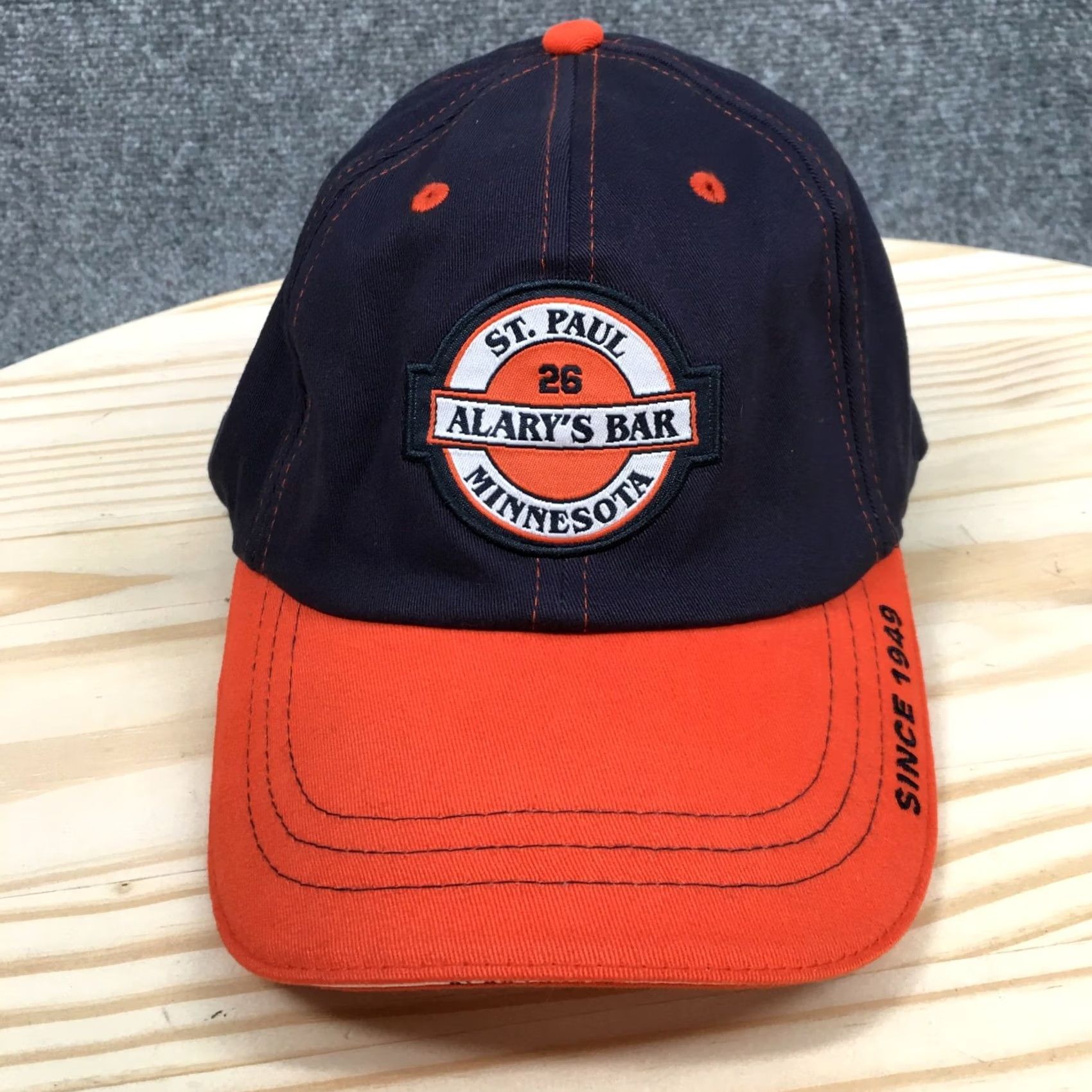 Vintage Gator Garb Minnesota St Paul Alarys Bar Baseball Cap Blue Orange OS Embroidered Unsiex Men Size ONE SIZE - 4 Thumbnail