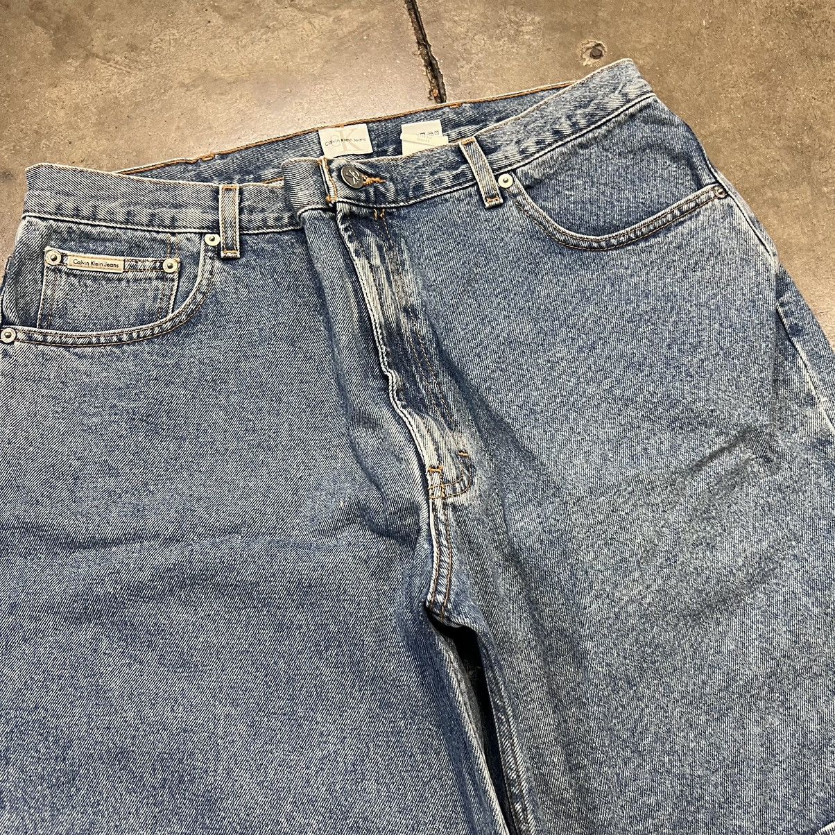 Calvin Klein × Vintage Vintage Y2K Calvin Klein Baggy Denim Shorts Jorts Jeans Size US 36 / EU 52 - 6 Thumbnail