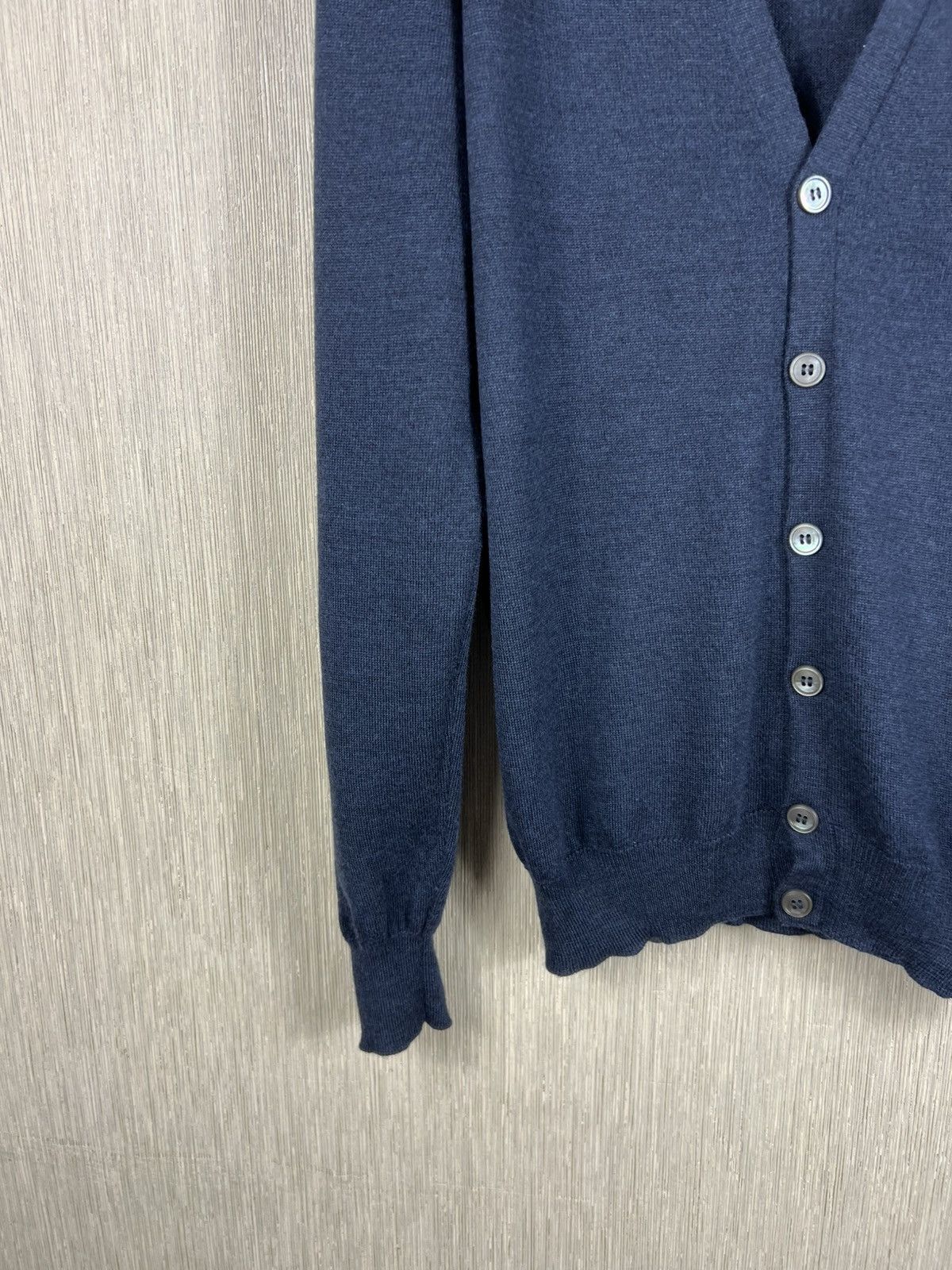 Gran Sasso Gran Sasso italy virgin wool merino navy cardigan sweater Size US S / EU 44-46 / 1 - 7 Thumbnail