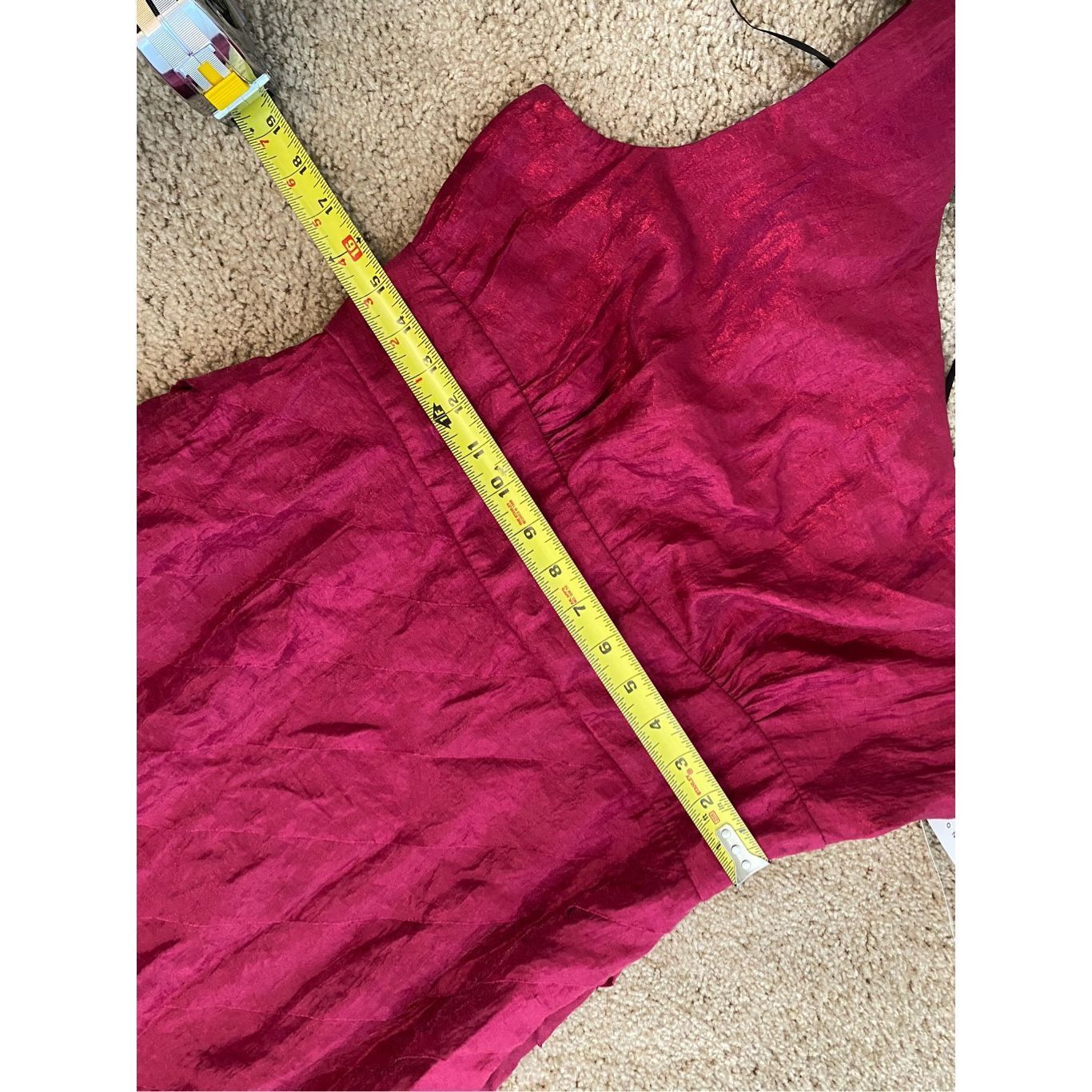 Other London Style NWT Magenta Pink One Strap Ruffle Dress, Size 1 Size XXL / US 16-18 / IT 52-54 - 9 Thumbnail