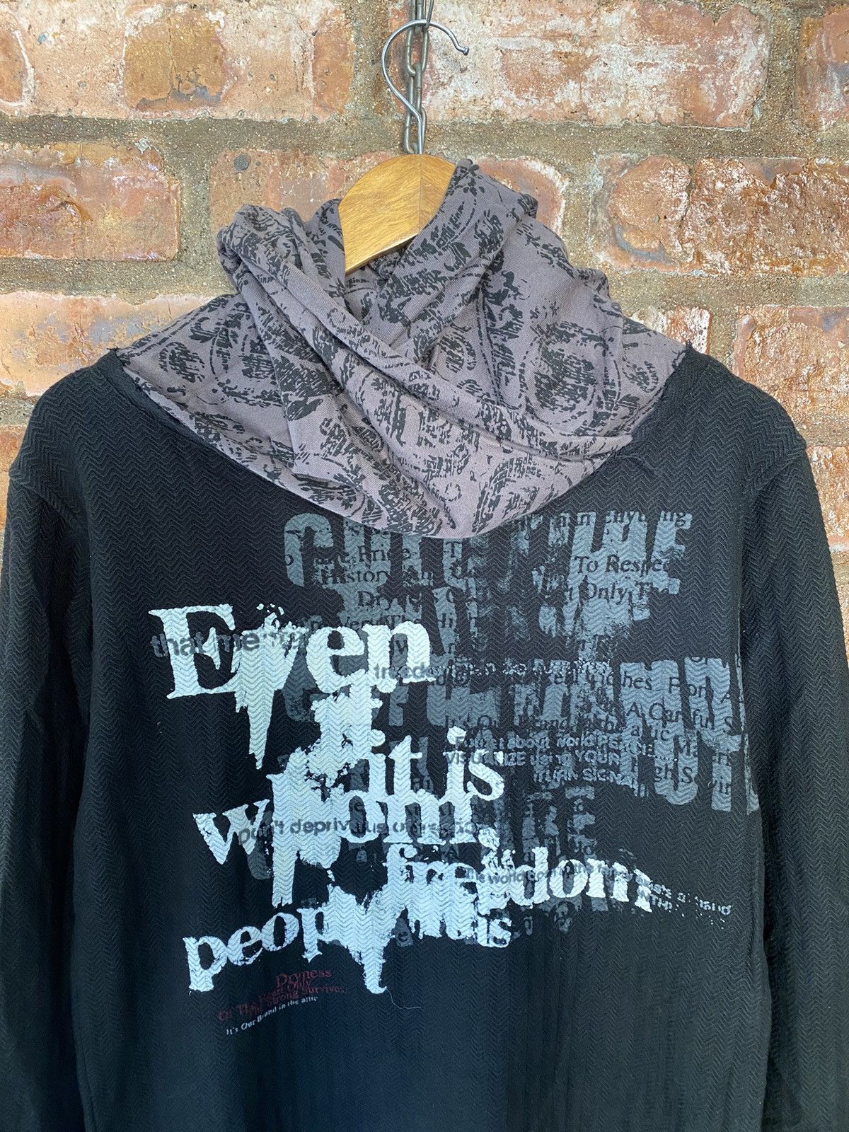 In The Attic Ninja twist herringbone hoodie undercover Size US M / EU 48-50 / 2 - 6 Thumbnail