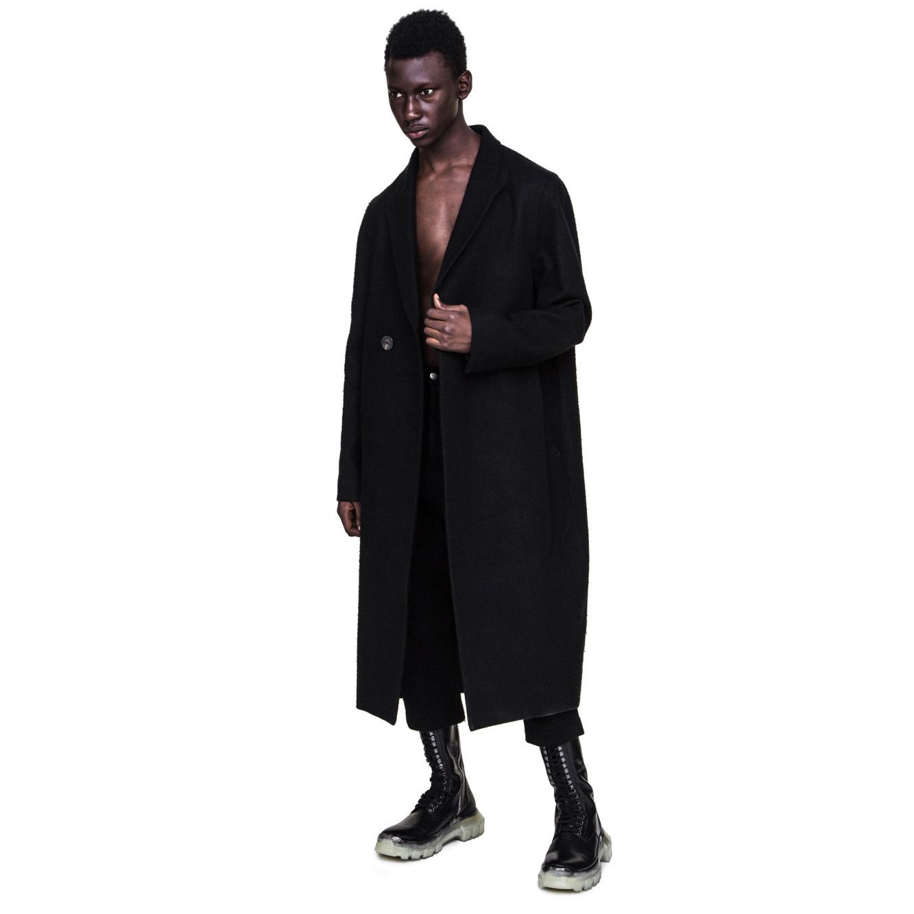 Rick Owens Rick Owens 18FW SISYPHUS BELL COAT 46 | Grailed