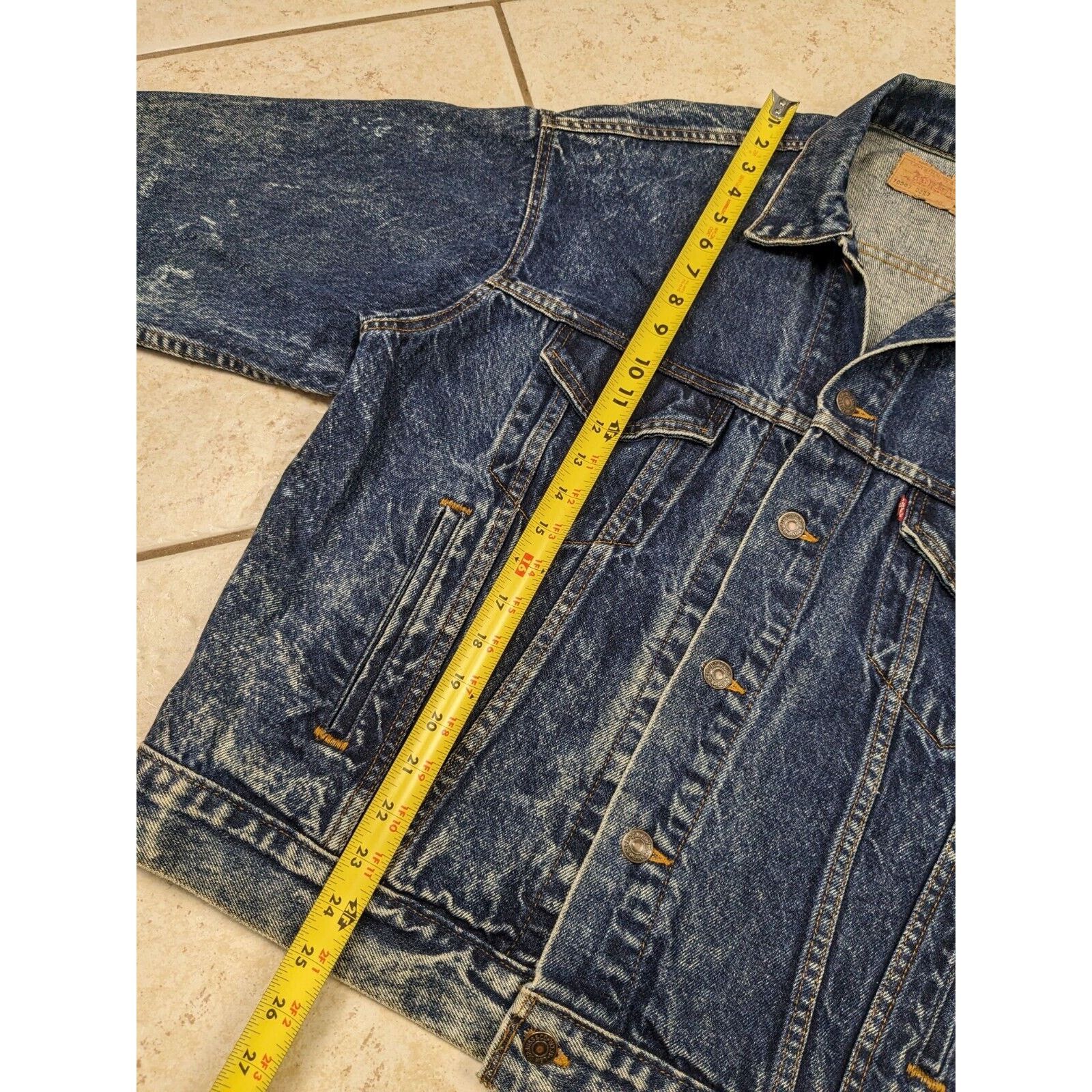 Levi's Vtg Levis Acid Wash Denim Jean Jacket Size Medium USA Size US M / EU 48-50 / 2 - 10 Thumbnail