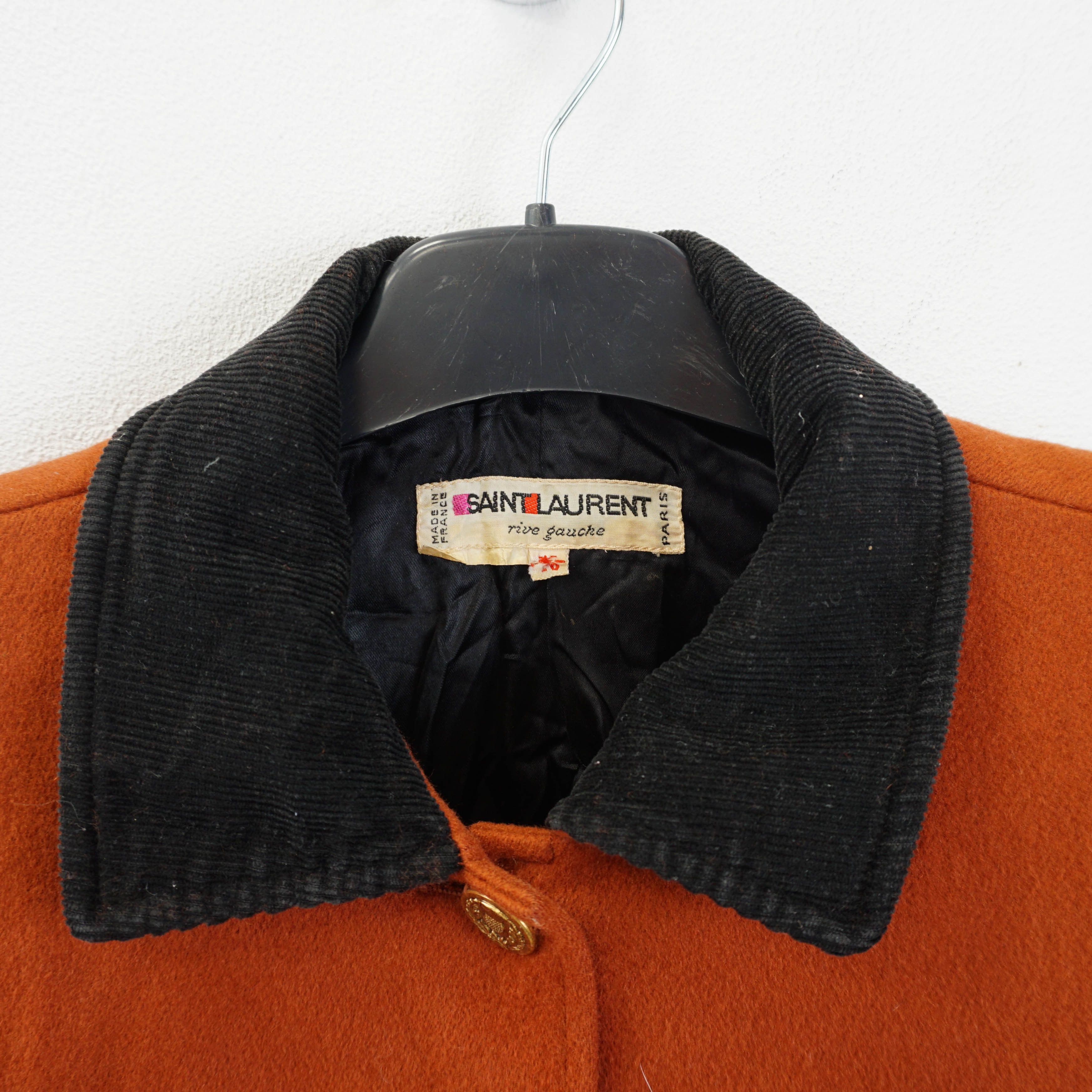 Saint Laurent Paris × Vintage Late 70's/Early 80's Saint Laurent Paris Wool Blazer Size XS / US 0-2 / IT 36-38 - 2 Thumbnail