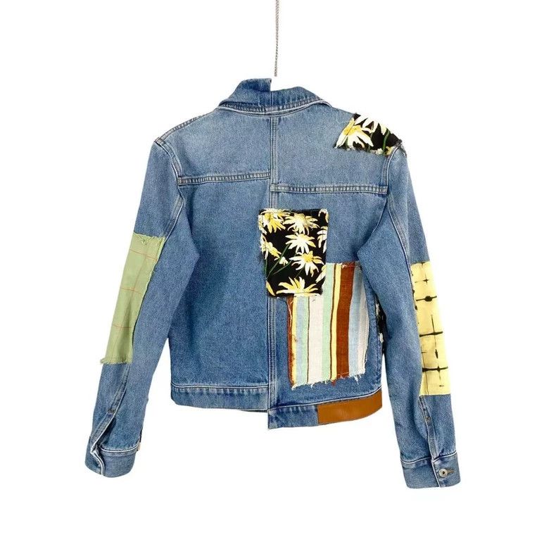 Loewe LOEWE Plaid floral denim jacket Size XS / US 0-2 / IT 36-38 - 2 Thumbnail