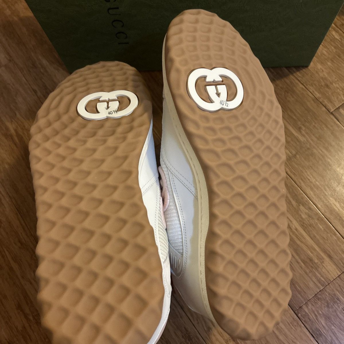 Gucci Gucci MAC80 Low Top Leather Skateboard Sneakers Size US 10.5 / IT 40.5 - 5 Thumbnail