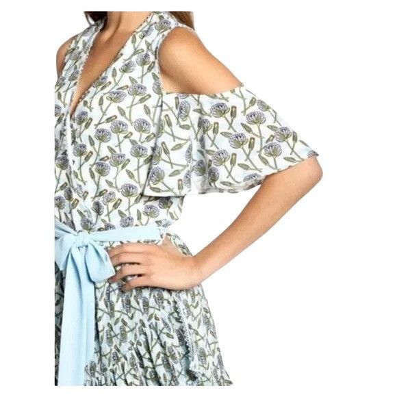 Other NWT Foxiedox Lexie Cross Floral Cold Shoulder Dress Blue Whi Size M / US 6-8 / IT 42-44 - 1 Thumbnail