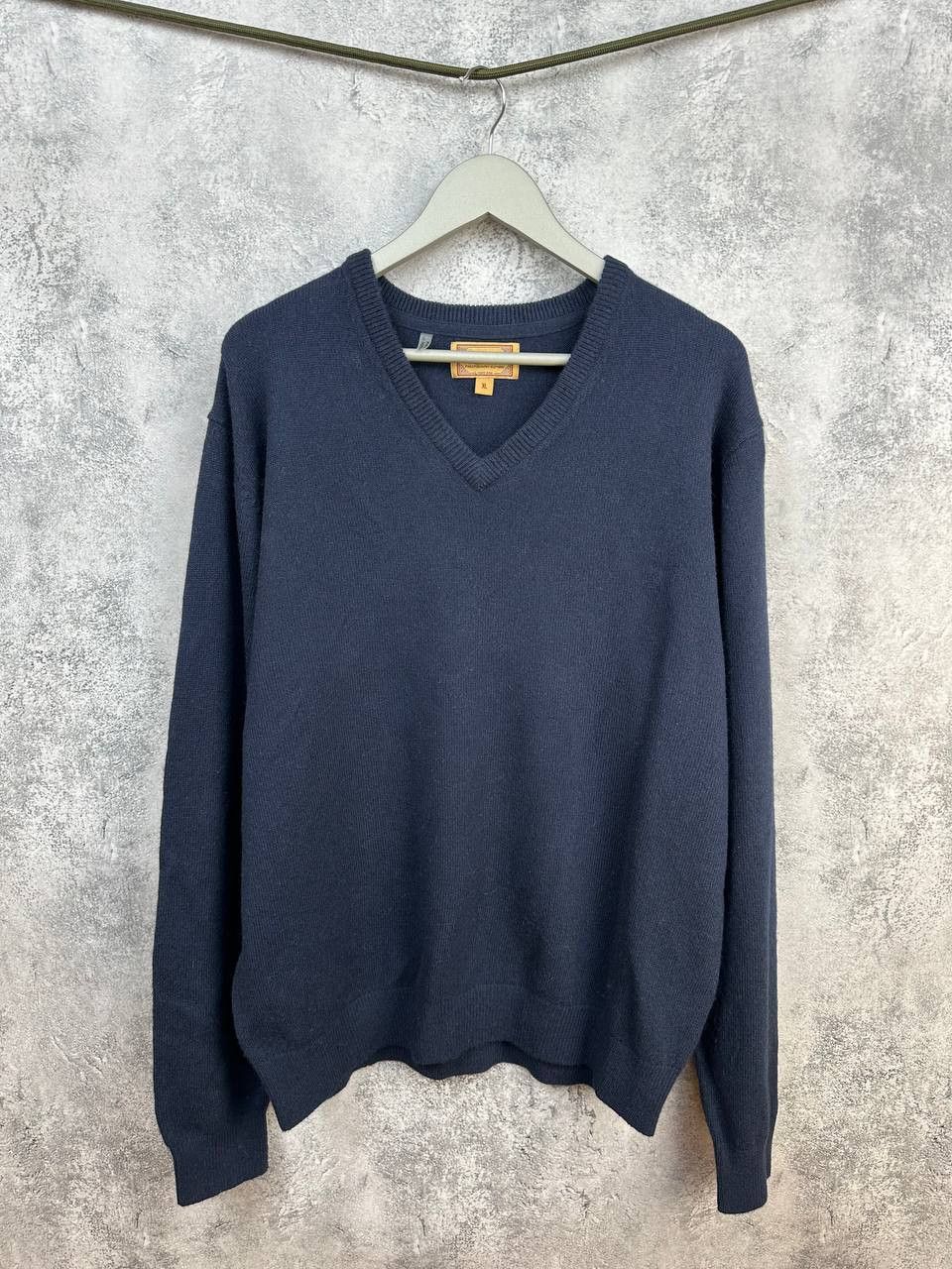 Other Schoffel V-Neck Lambswool Sweater Navy Jumper Long Sleeve Size US XL / EU 56 / 4 - 1 Thumbnail