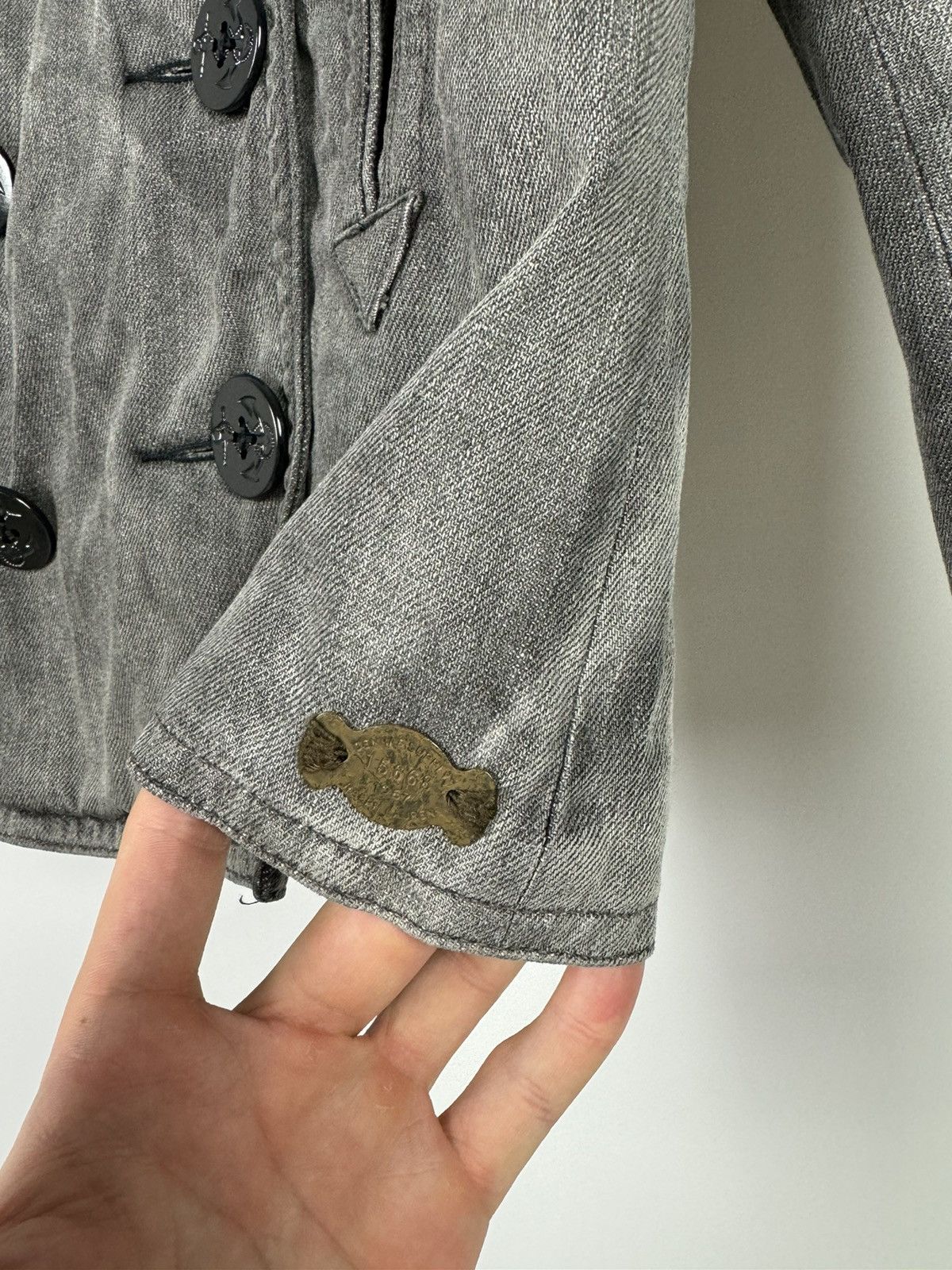 Denim & Supply Ralph Lauren Denim and Supply Ralph Lauren Washed Denim Peacoat Size XS / US 0-2 / IT 36-38 - 8 Thumbnail