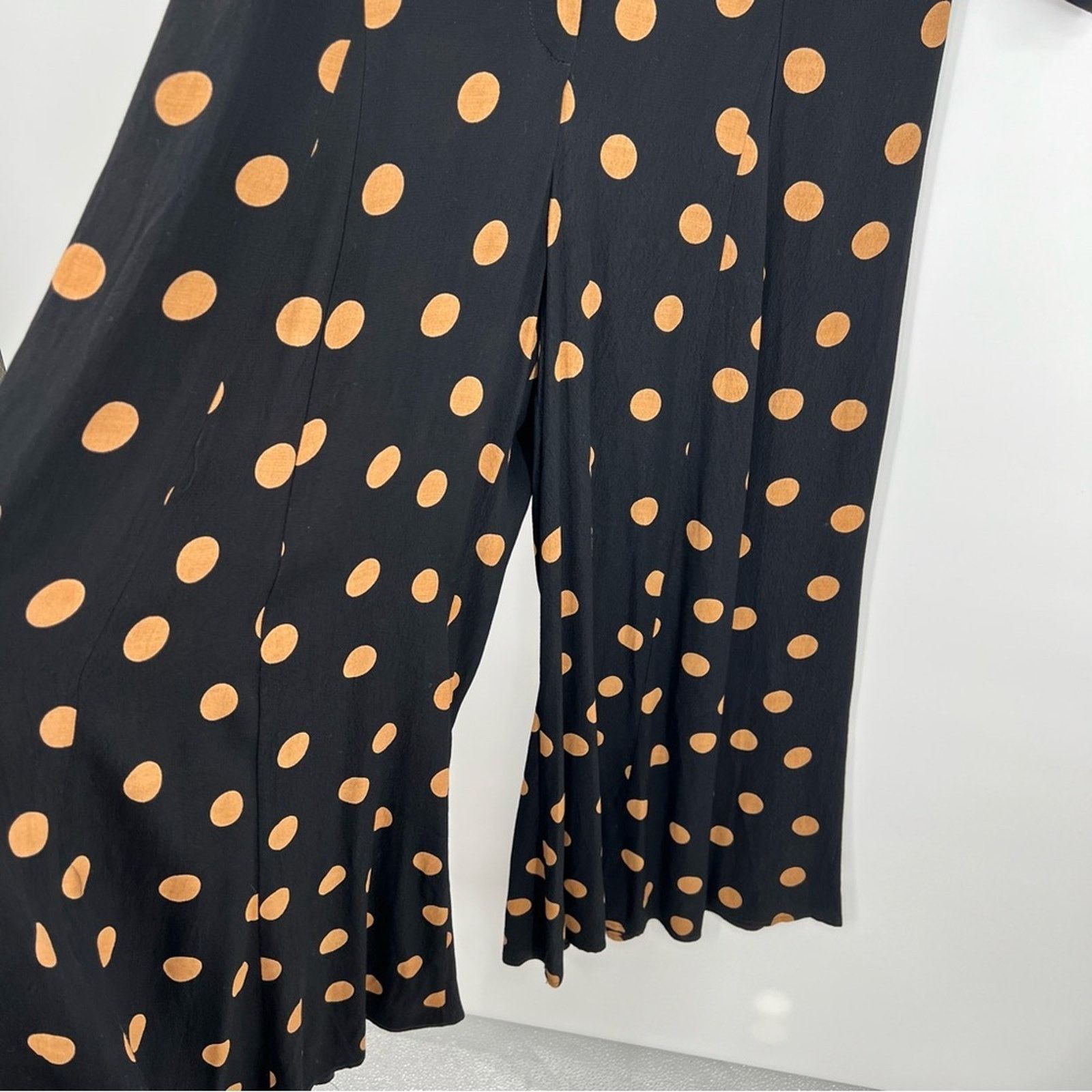 Anthropologie NWT Anthropologie Loveland Wide-Leg Jumpsuit Polka Dots 4 Size 27" / US 4 / IT 40 - 11 Thumbnail