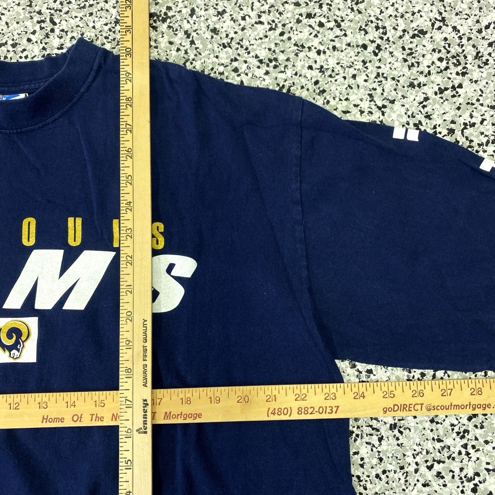NFL VINTAGE Majestic Y2K NFL St. Louis Rams Long Sleeve Shirt XL Men Blue Size US XL / EU 56 / 4 - 2 Thumbnail