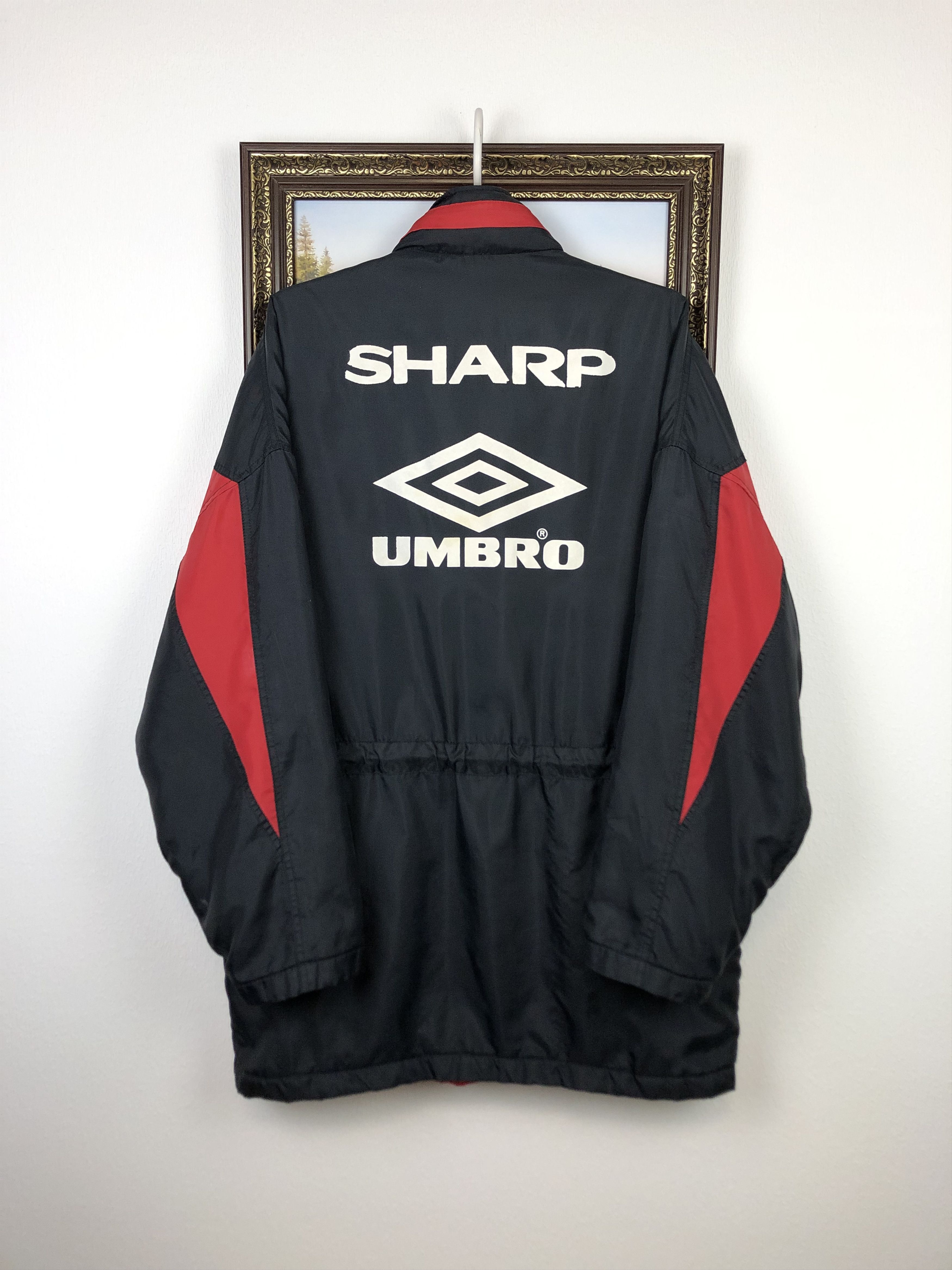 Umbro Vintage Manchester United Football Jacket Soccer Bomber Size US M / EU 48-50 / 2 - 11 Thumbnail